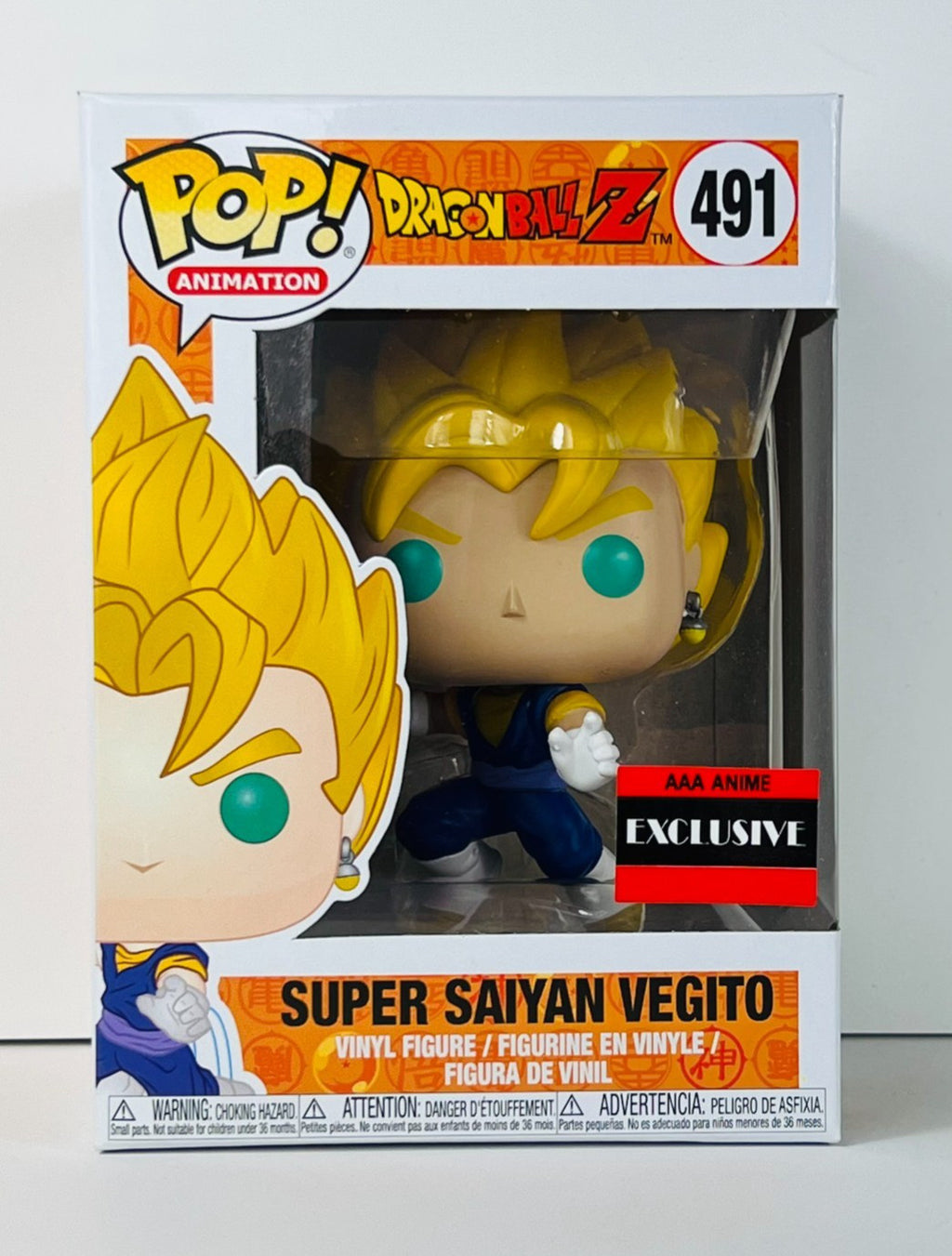 Funko POP Vinyl - Animation - Dragonball Z - Super Saiyan Vegito - #491 AAA Excl
