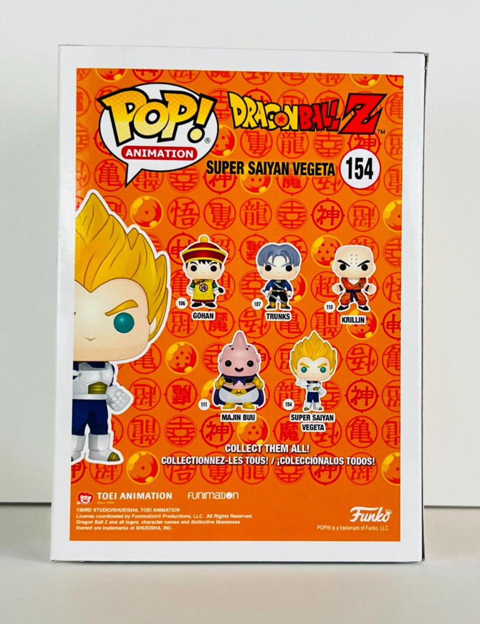 Funko POP Vinyl - Animation - Dragonball Z - Super Saiyan Vegeta - #154 FC 2018
