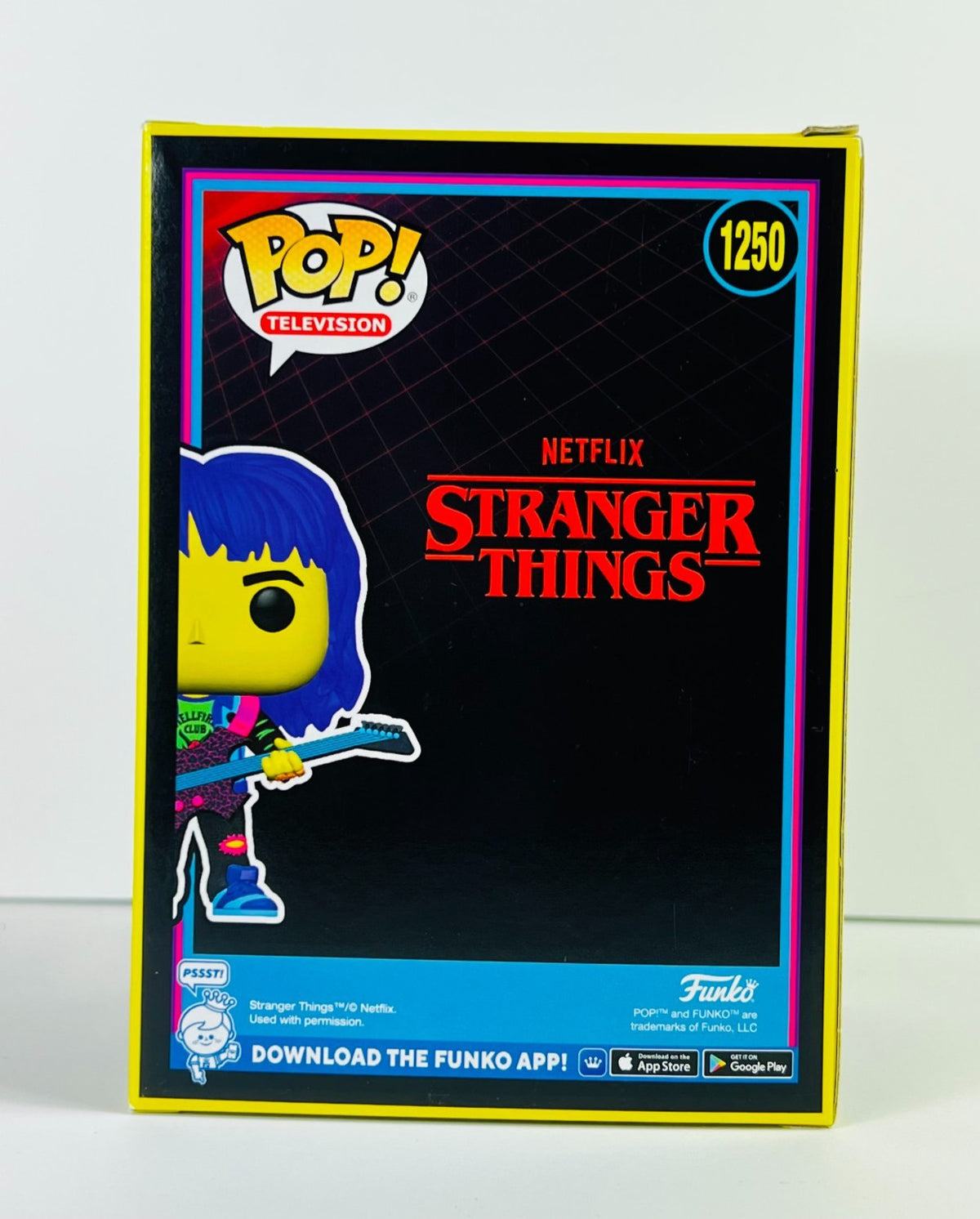 Funko POP Vinyl - Television - Stranger Things - Blacklight - Eddie - #1250