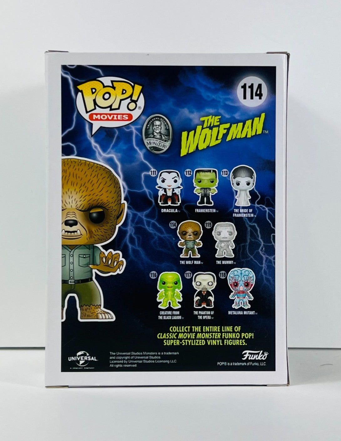 Funko POP Vinyl - Movies - Universal Monsters - The Wolf Man - #114 Toy Tokyo