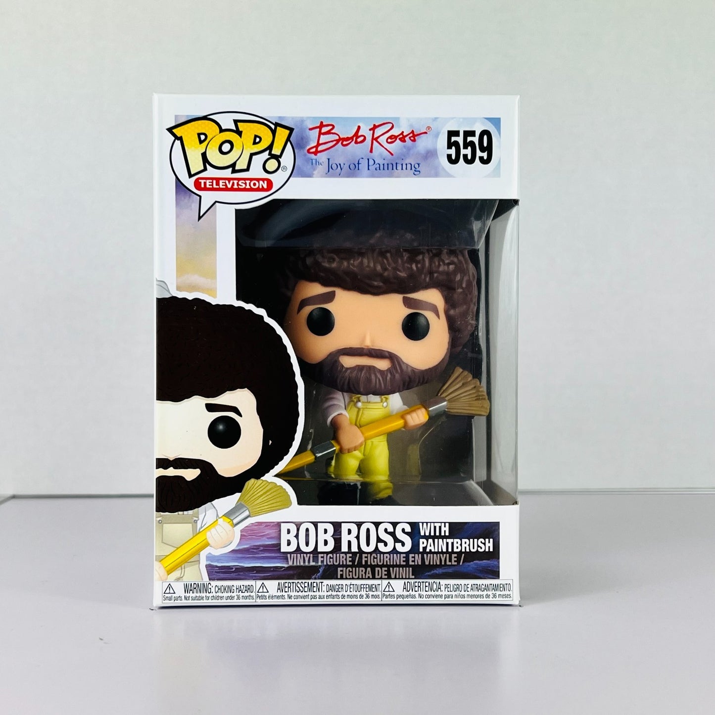 Funko POP Vinyl - Television - Joy Of Painting - Bob Ross With Paintbrush - #559