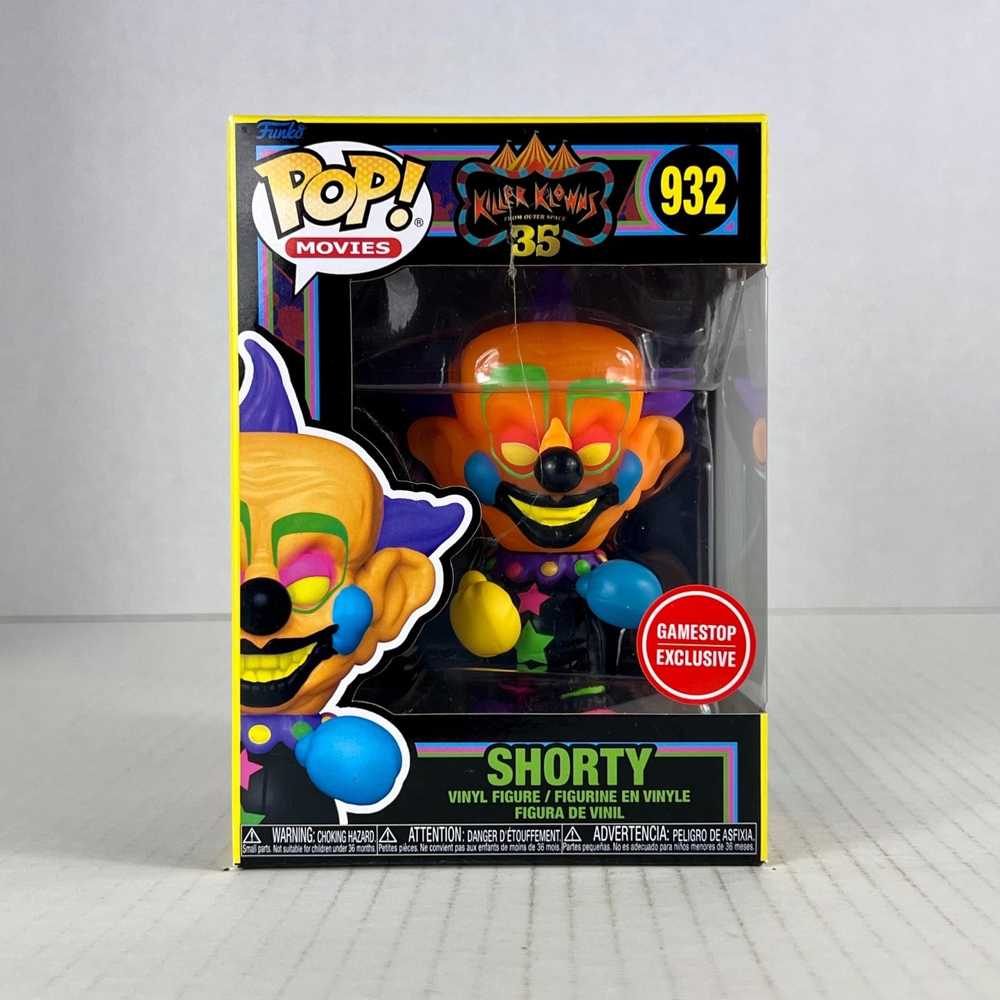 Funko POP Vinyl - Movies - Killer Clowns - Blacklight - Shorty - #932 Gamestop