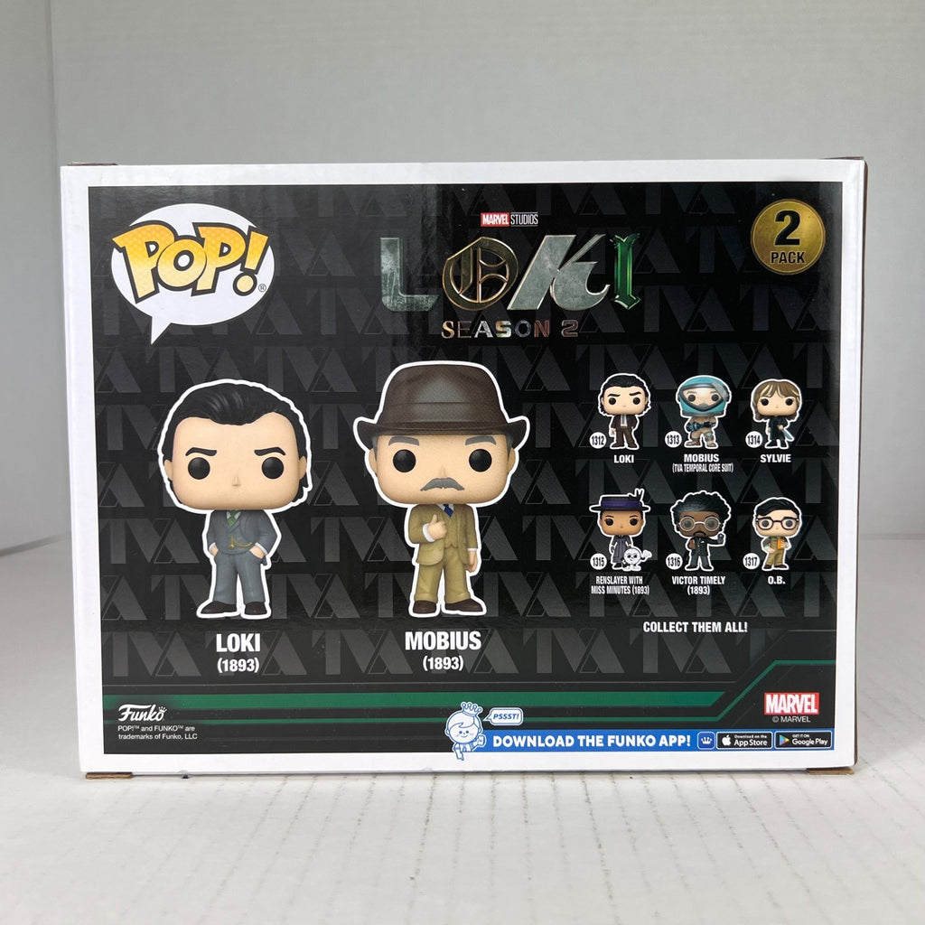 Funko POP Vinyl - Marvel - Loki - Loki & Mobius 1893 - 2 Pack