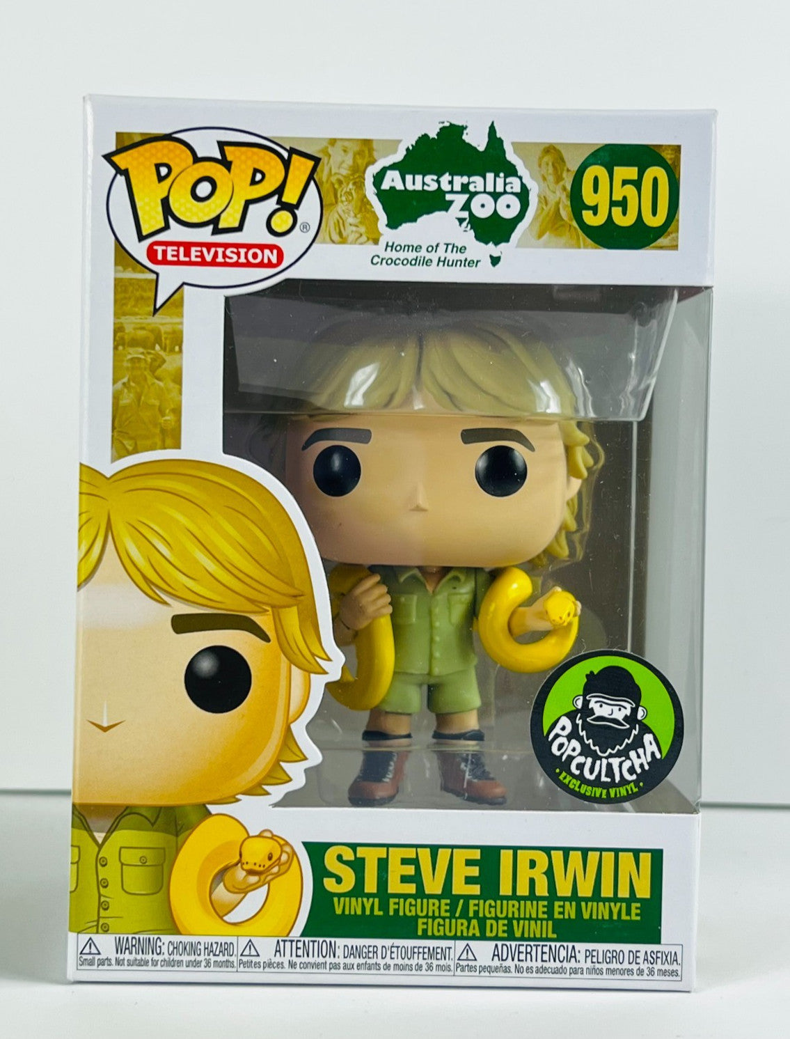 Funko POP Vinyl - Television - Australia Zoo - Steve Irwin - #950 Popcultcha