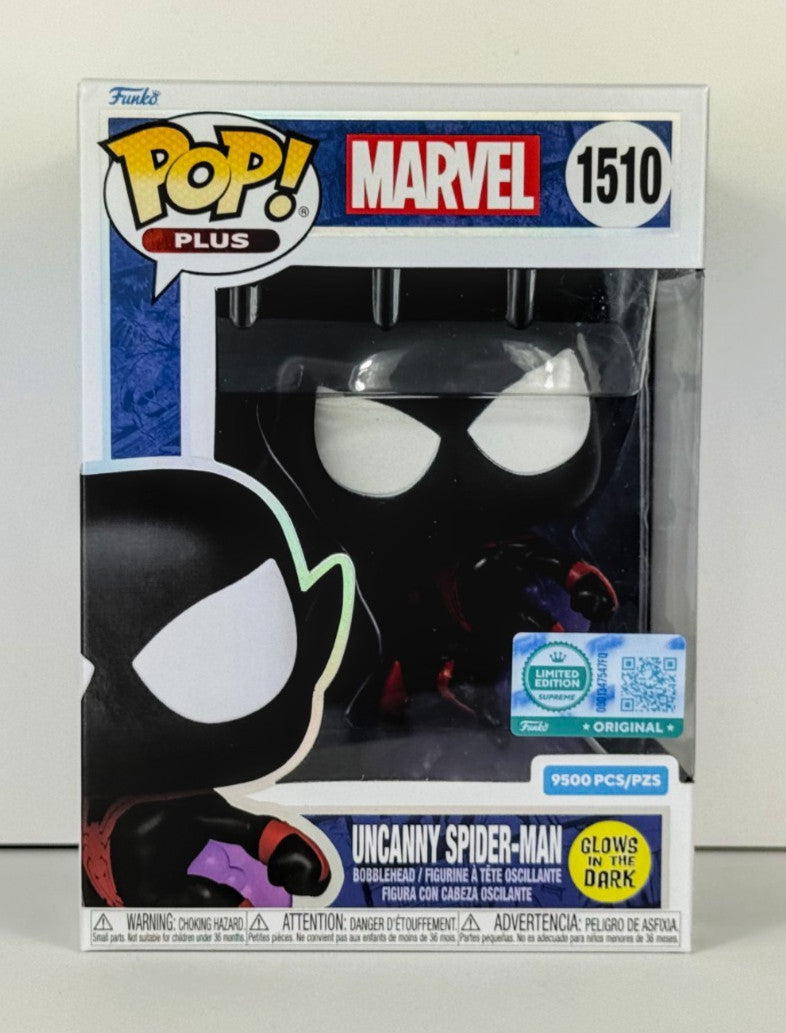 Funko POP Vinyl - Marvel -Plus - Uncanny Spider-Man - #1510 GITD 9500 Pcs