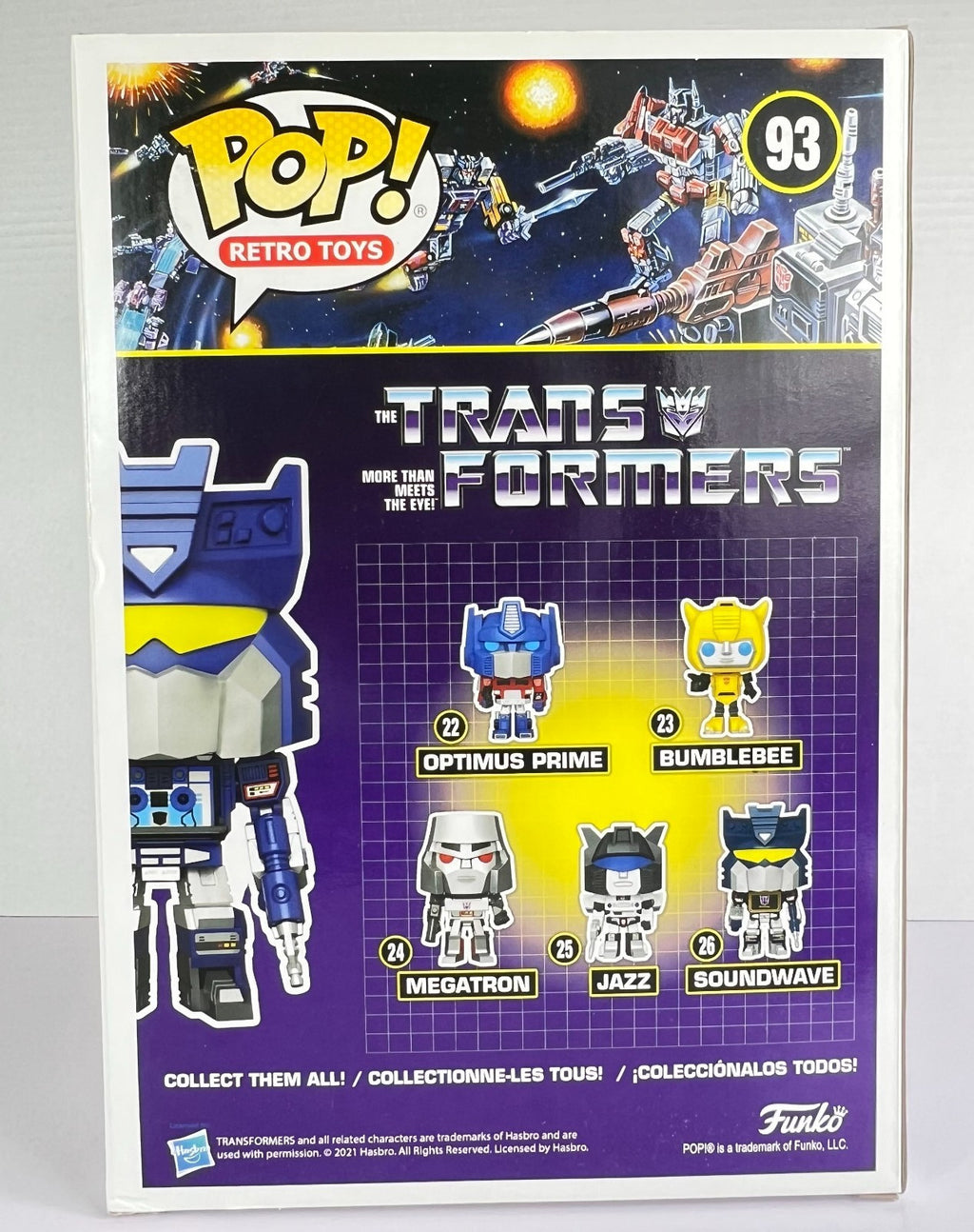 Funko POP Vinyl - Retro Toys - Transformers - Soundwave With Tapes #93 10" Inch