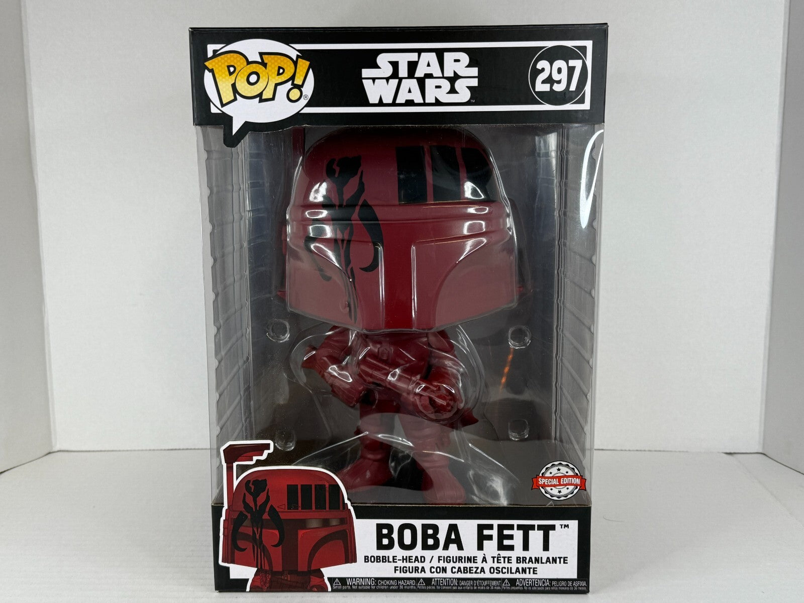 Funko POP Vinyl - Star Wars - Boba Fett - #297 Burgundy - 10" Inch