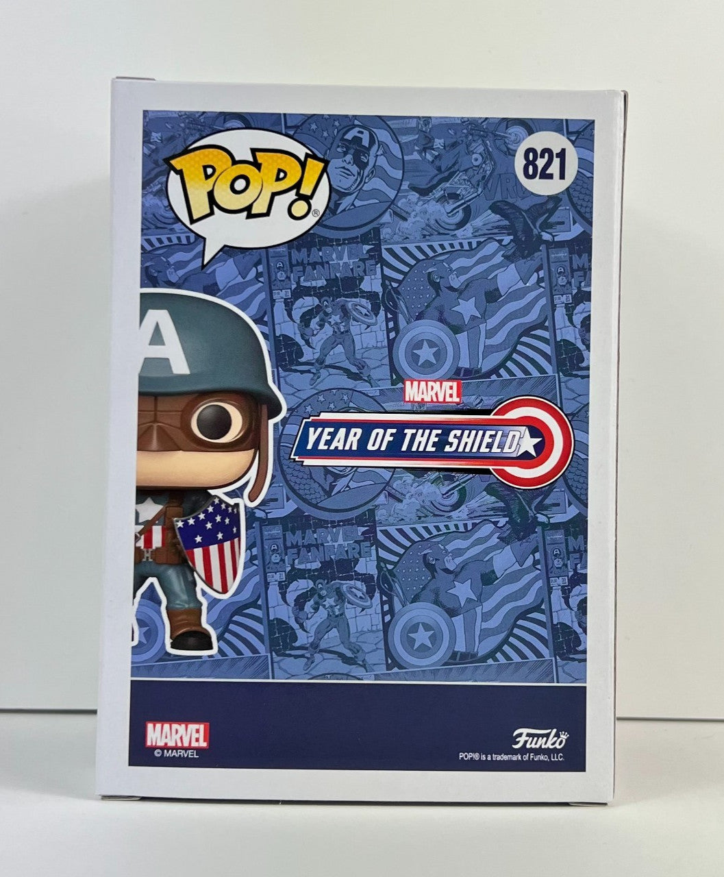 Funko POP Vinyl - Marvel - WWII Ultimates Captain America - #821 Collector Corps