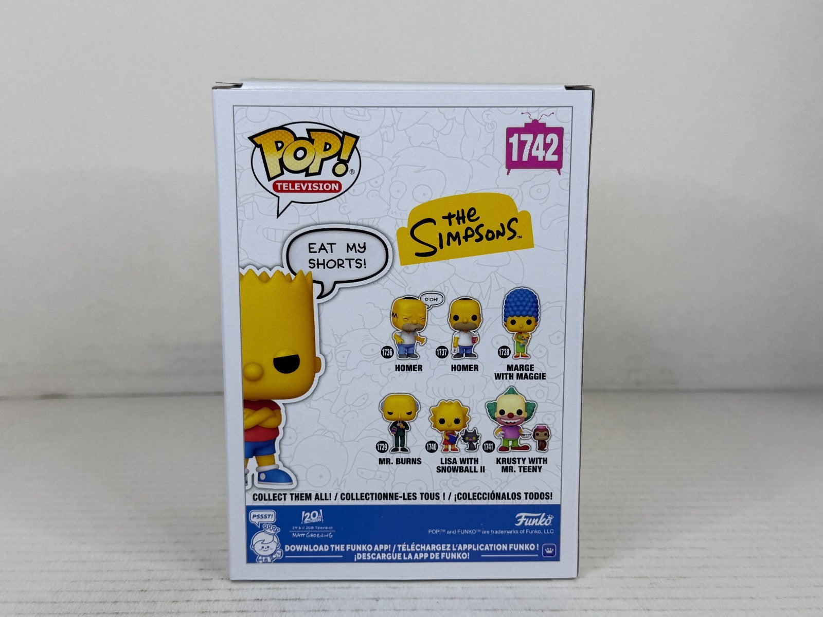 Funko POP Vinyl - Television - The Simpsons - Bart - #1742 [1]