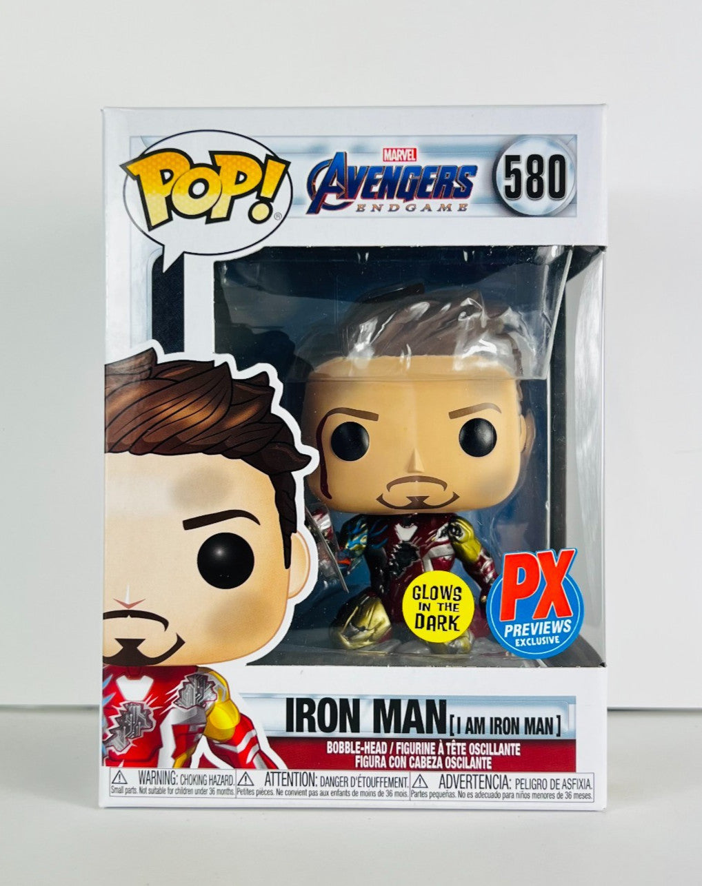 Funko POP Vinyl - Marvel - Avengers Endgame - I am Iron Man - #580 GITD