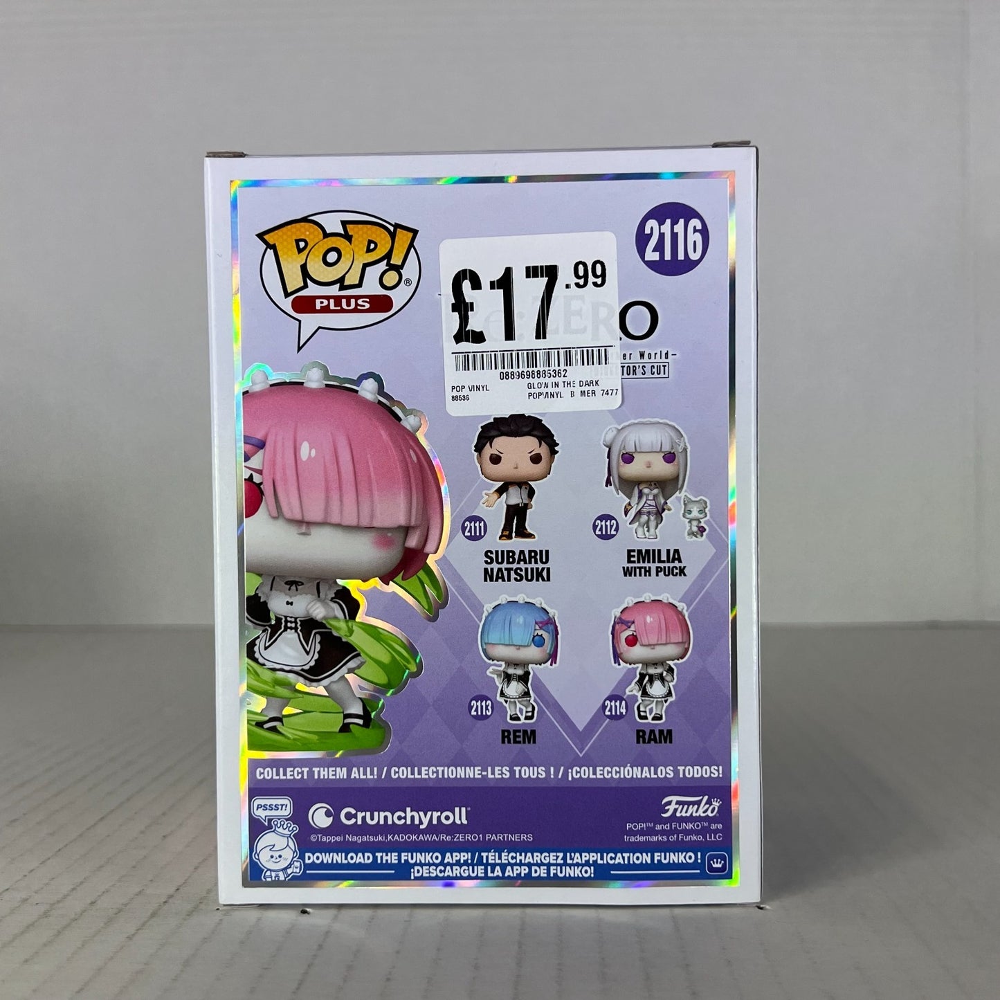 Funko POP Vinyl - Plus - Animation - Re:Zero - Ram - #2116 GITD