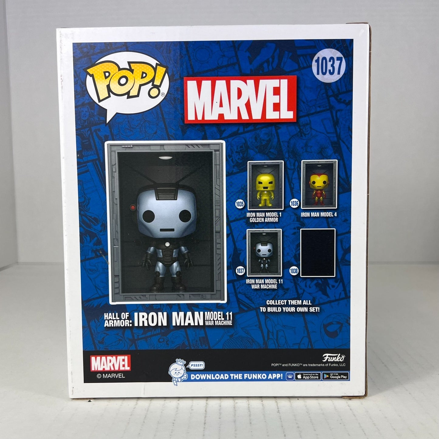 Funko POP Vinyl - Deluxe - Marvel - Hall Of Armor - Iron Man Model 11 - #1037