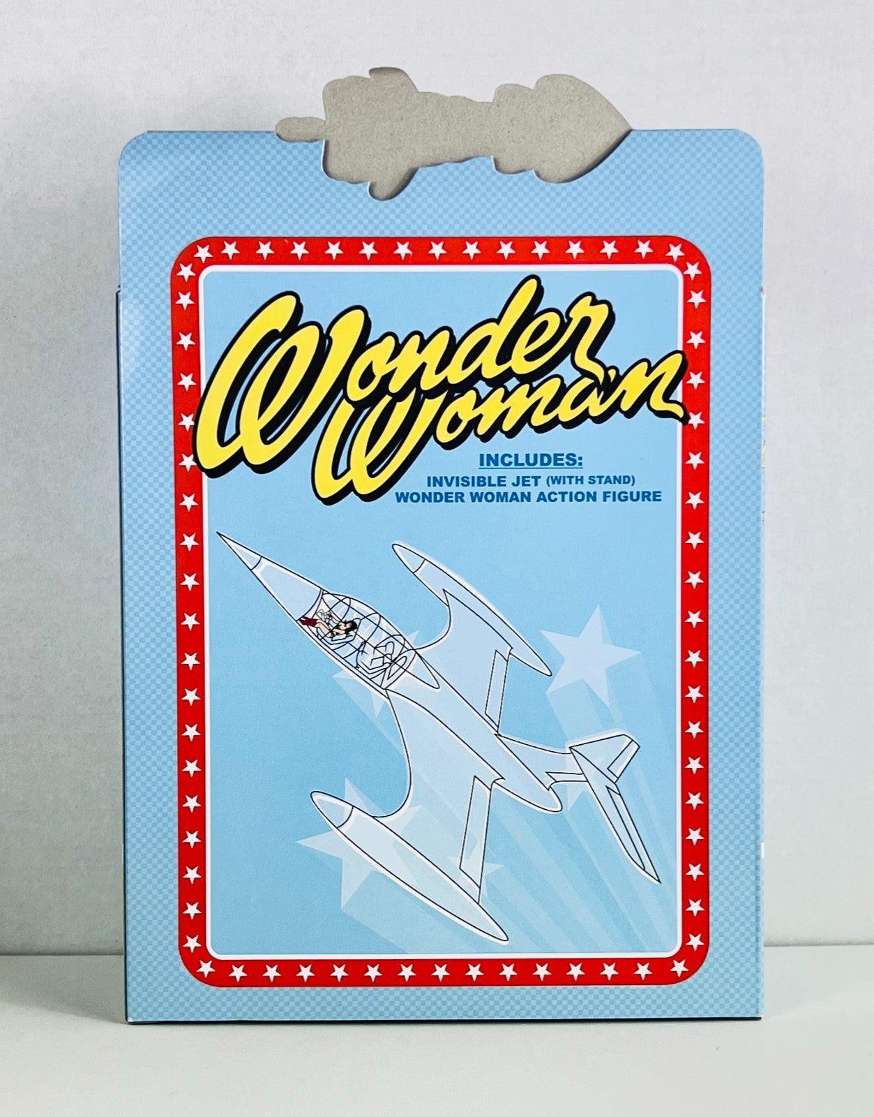 Funko - DC - Invisible Jet With Mini Retro Wonder Woman League of Collectors