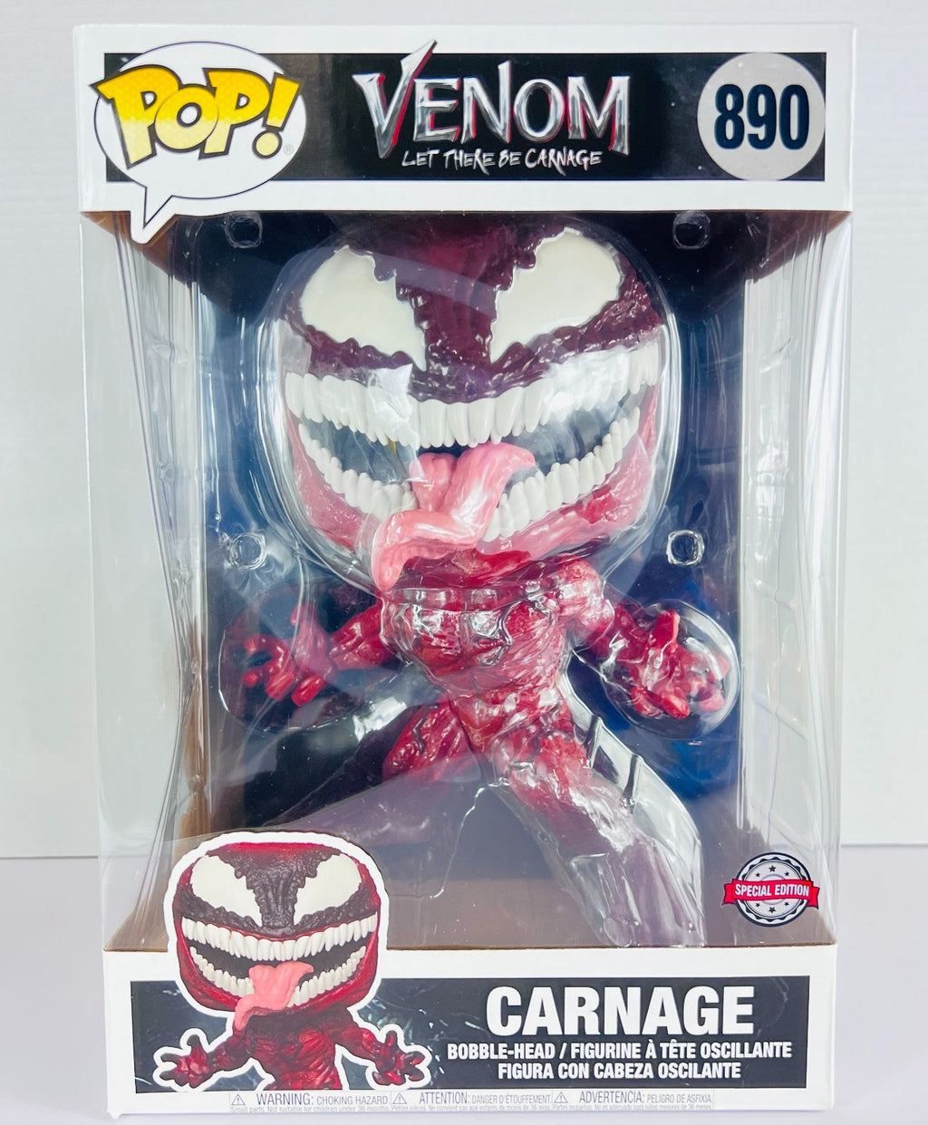 Funko POP Vinyl - Marvel - Venom - Carnage - #890 10" Inch