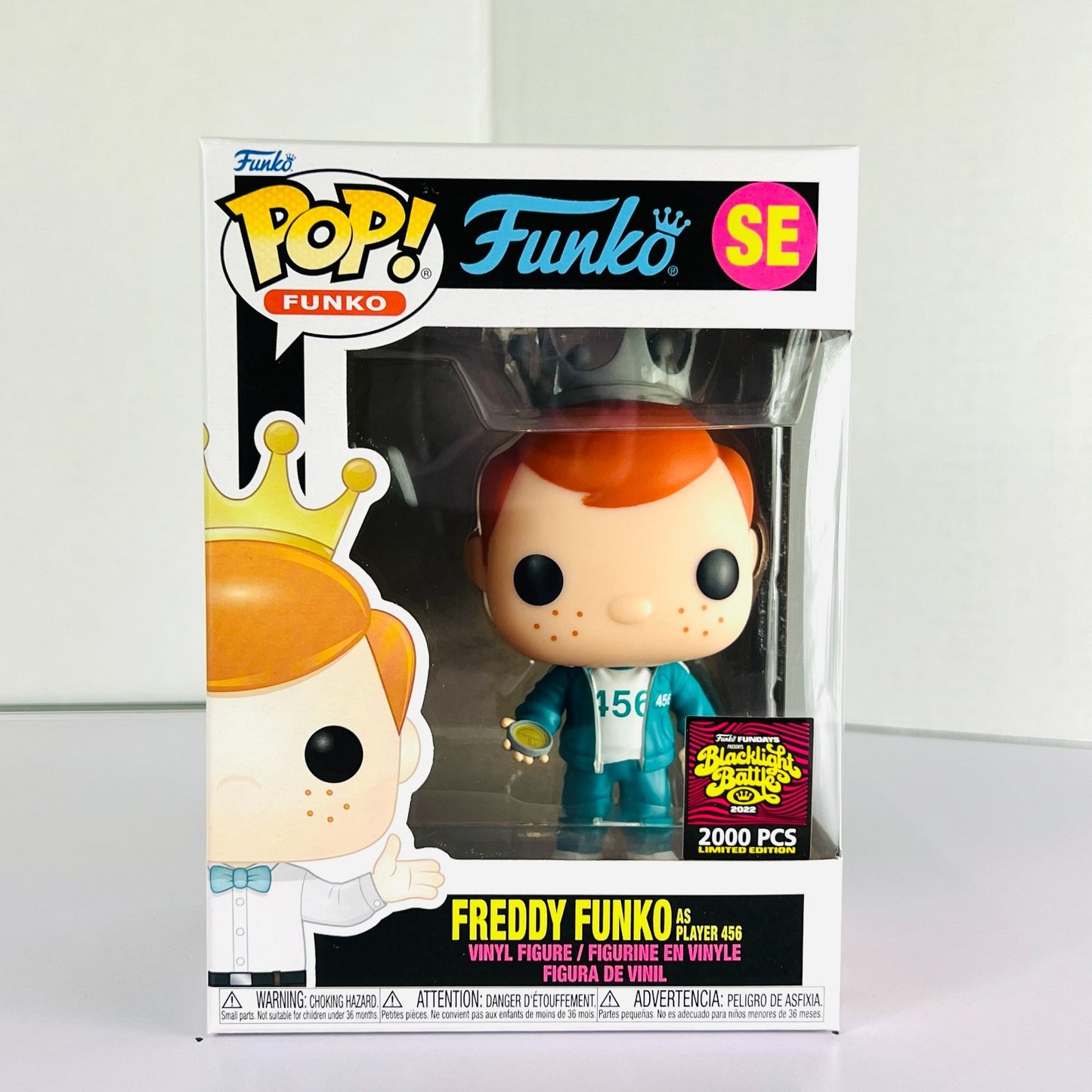 Funko POP Vinyl - Blacklight Battle - Freddy Funko As Player 456 - 2000 Pcs
