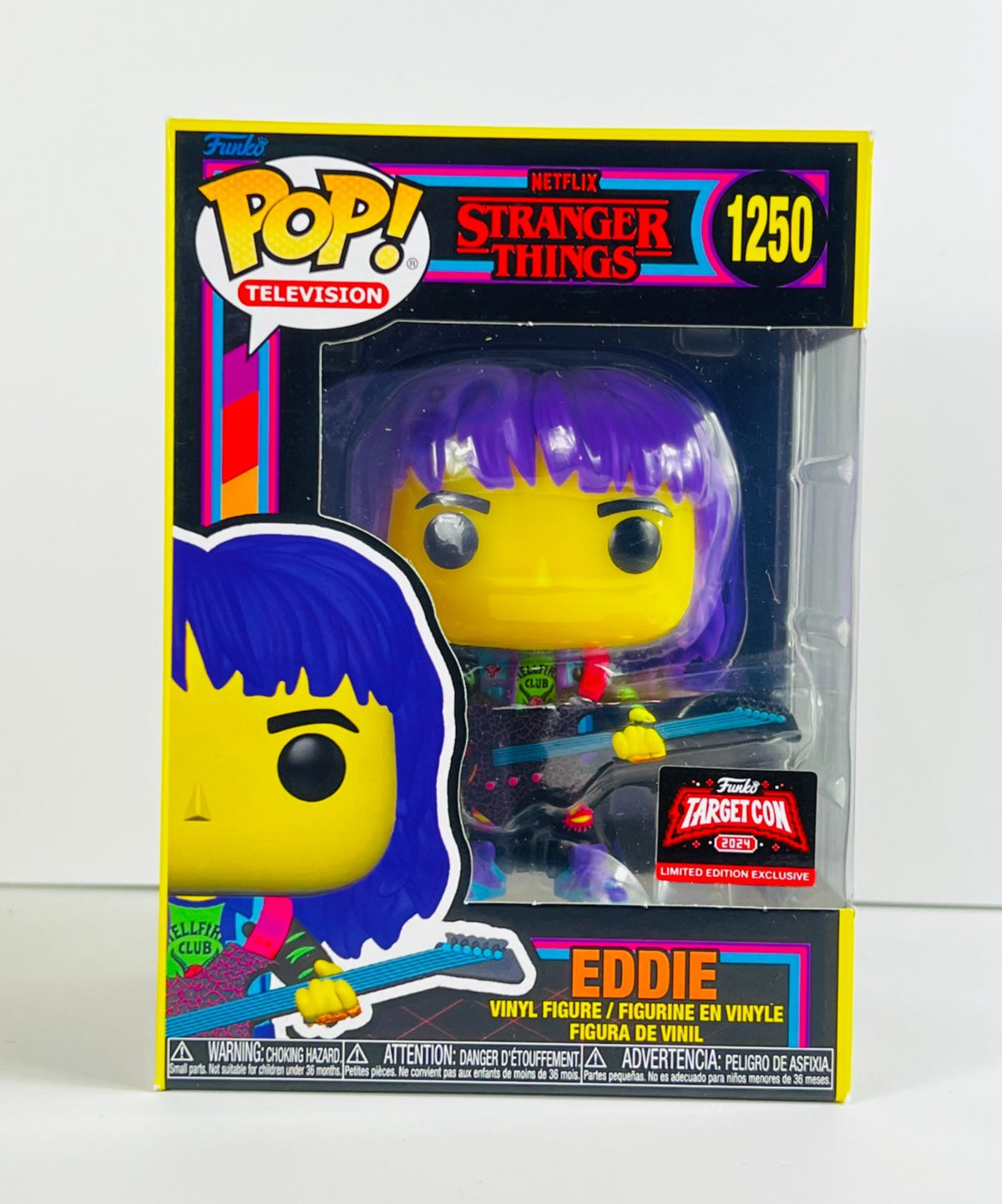 Funko POP Vinyl - Television - Stranger Things - Blacklight - Eddie - #1250