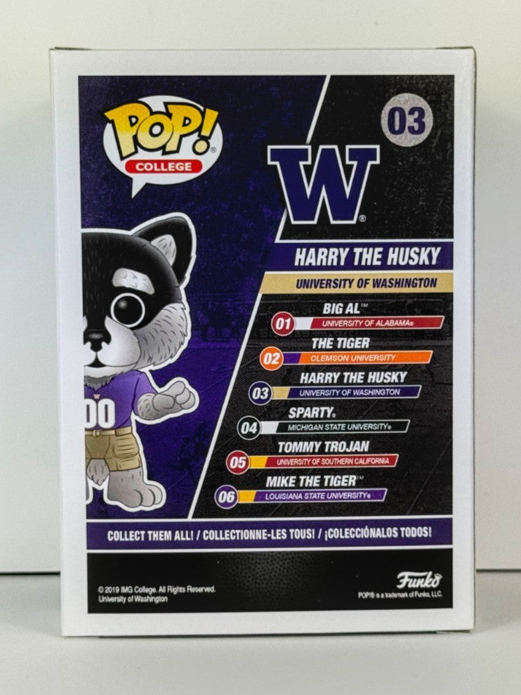 Funko POP Vinyl - College Washington - Harry The Husky - #03 Flocked SC 2020