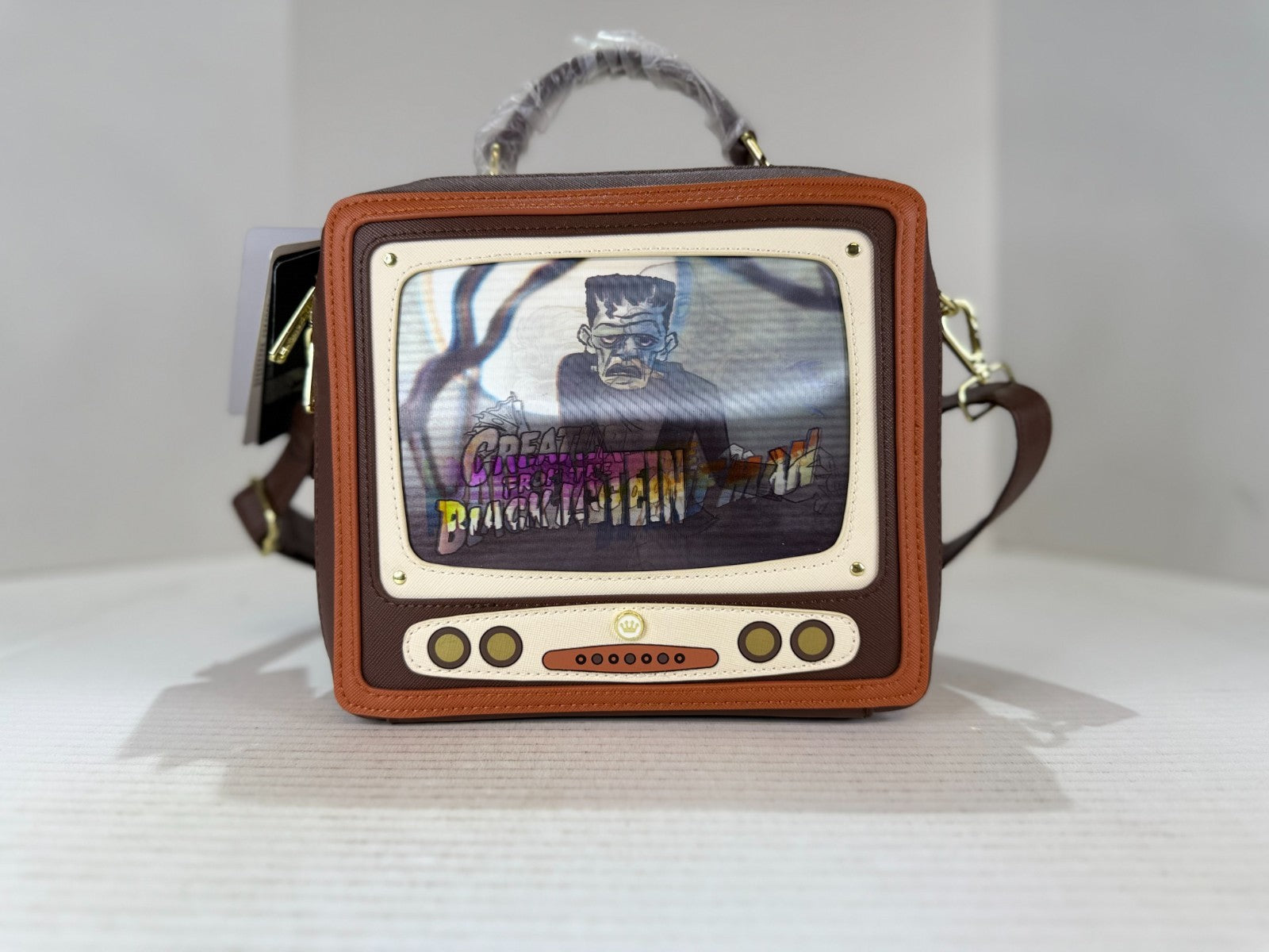 Funko Loungefly Universal Monsters Retro TV Triple Lenticluar Crossbody Bag NWT
