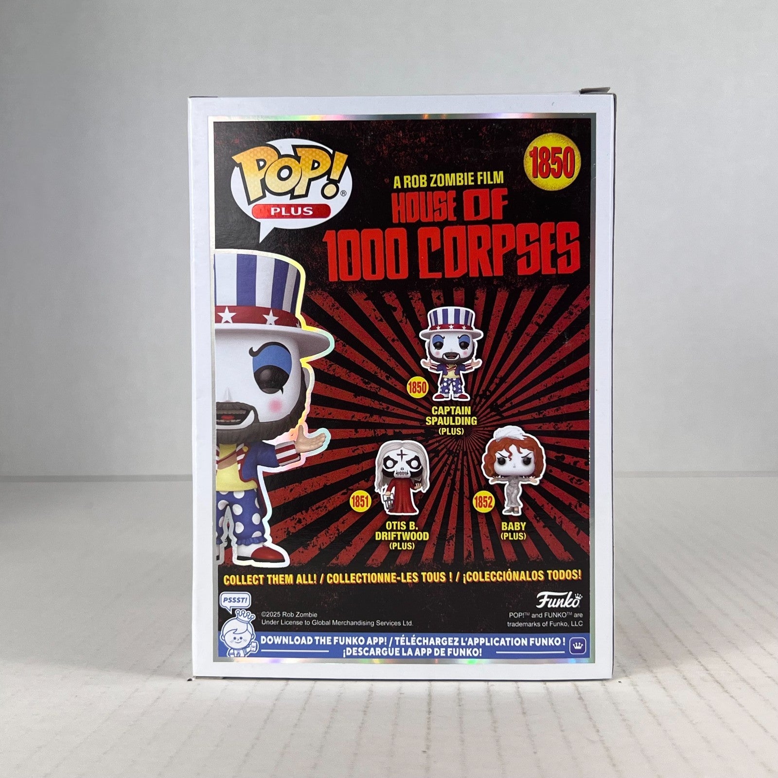 Funko POP Vinyl - PLUS - House of 1000 Corpses - Captain Spaulding - #1850