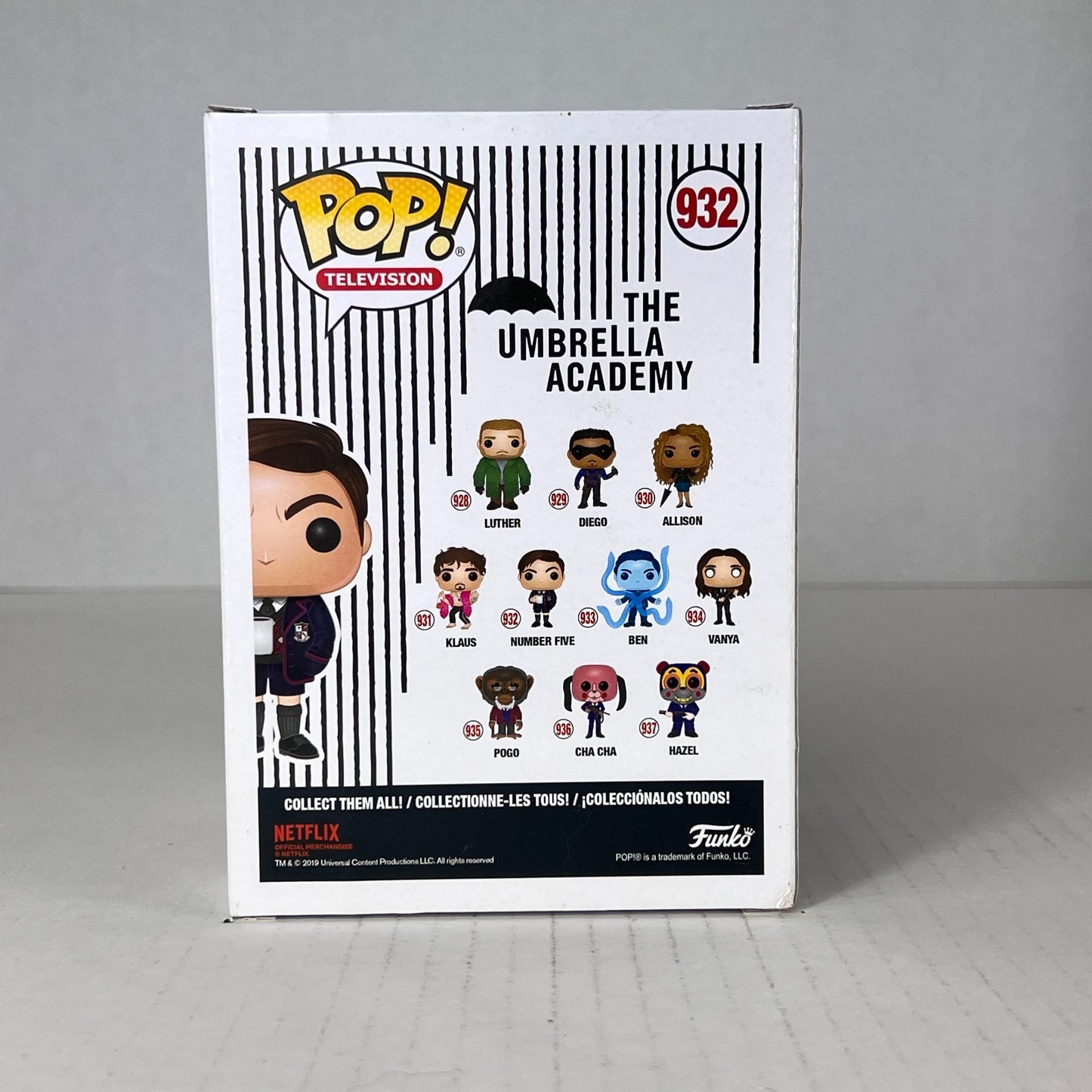 Funko POP Vinyl - Television - The Umbrella Academy - Number Five - #932 Chase