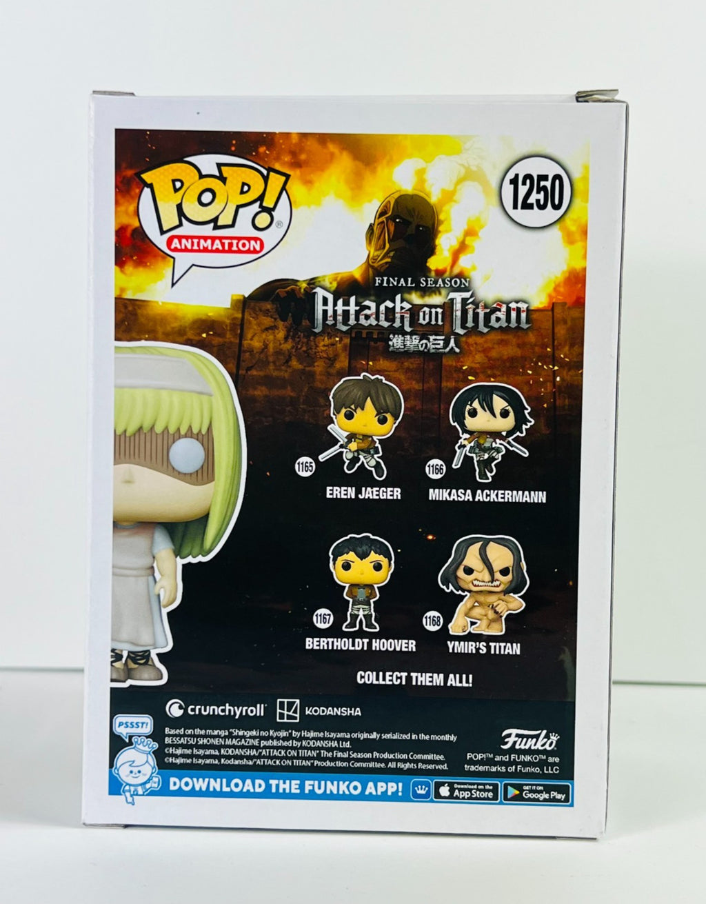 Funko POP Vinyl - Animation - Attack On Titan - Ymir Fritz - #1250 GameStop [2]