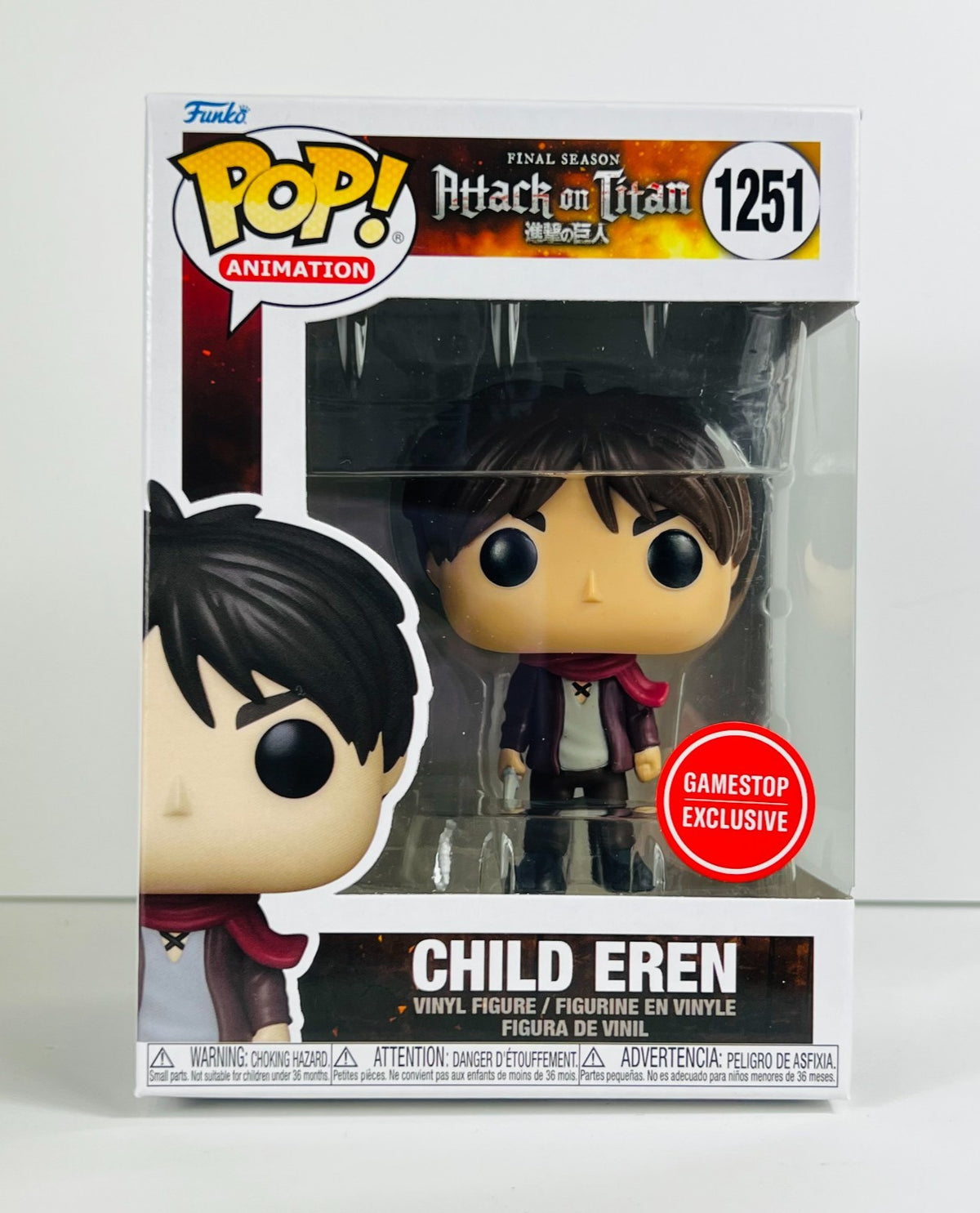 Funko POP Vinyl - Animation - Attack On Titan - Child Eren - #1251 GameStop [2]