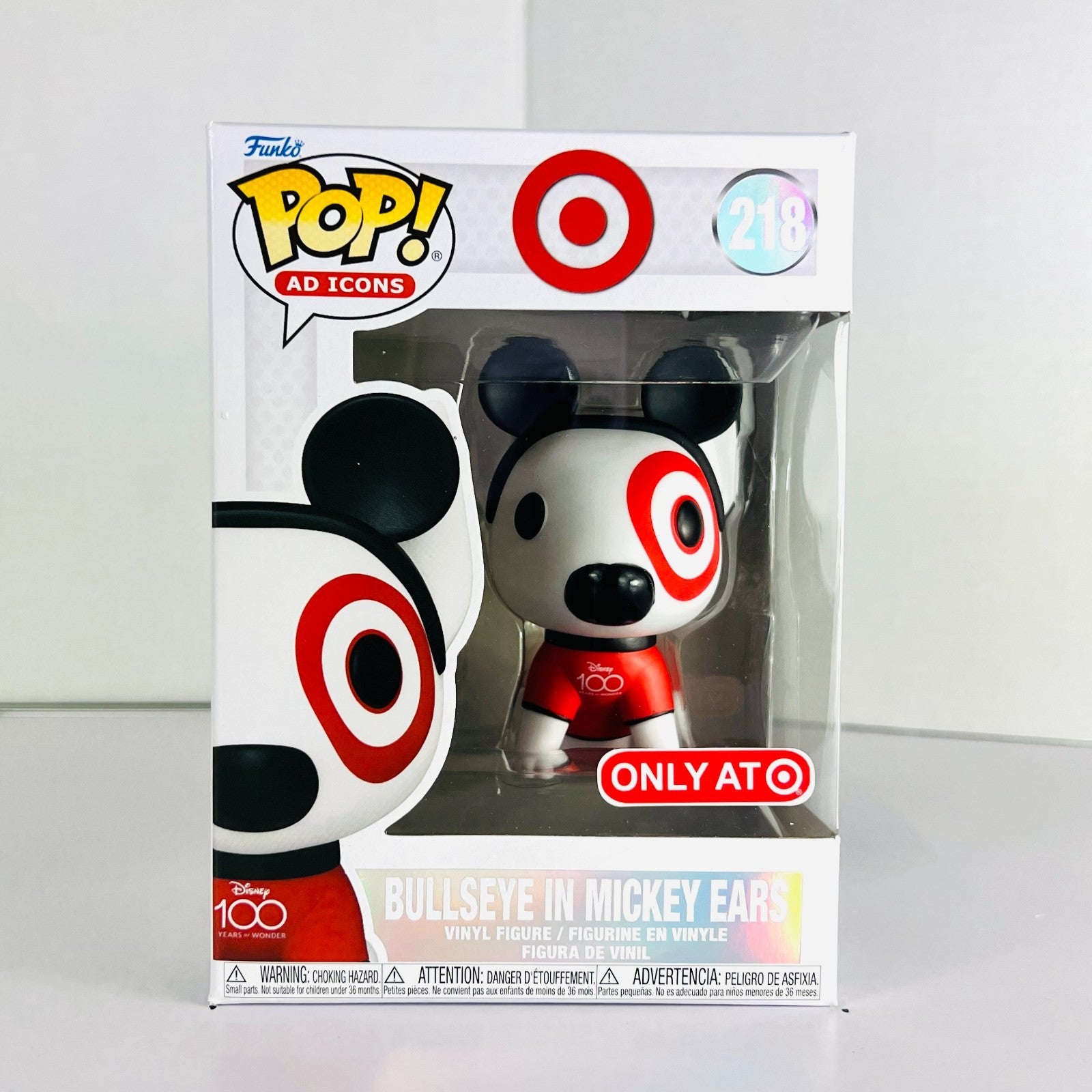 Funko POP Vinyl - Ad Icons - Bullseye In Mickey Ears - #218 Target Exclusive