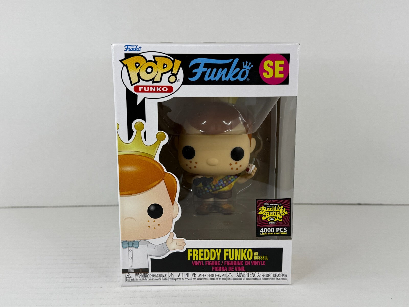 Funko POP Vinyl - Funko - Freddy Funko as Russell - 4000 Pcs Blacklight Battle