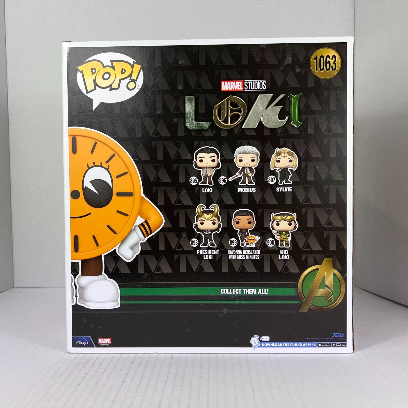 Funko POP Vinyl - Marvel - Loki -Miss Minutes - #1063 GITD