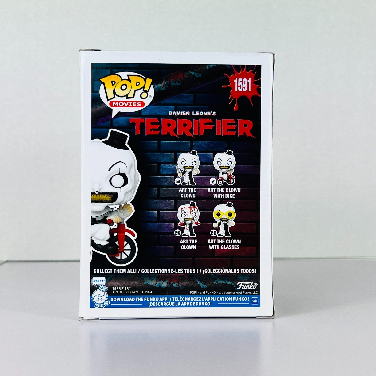 Funko POP Vinyl - Movies - Terrifier - Art The Clown With Bike - #1591 [1]