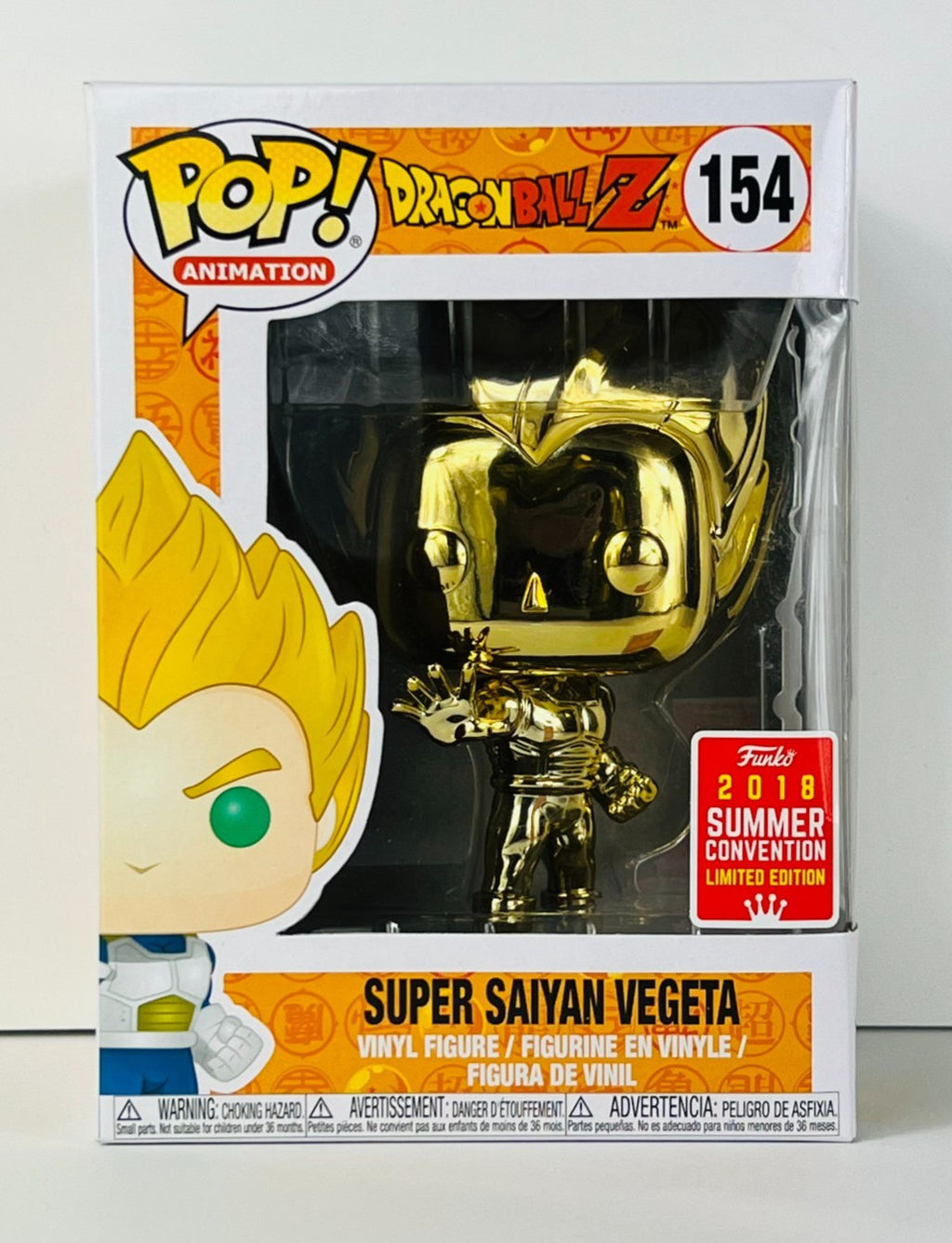 Funko POP Vinyl - Animation - Dragonball Z - Super Saiyan Vegeta - #154 SC 2018