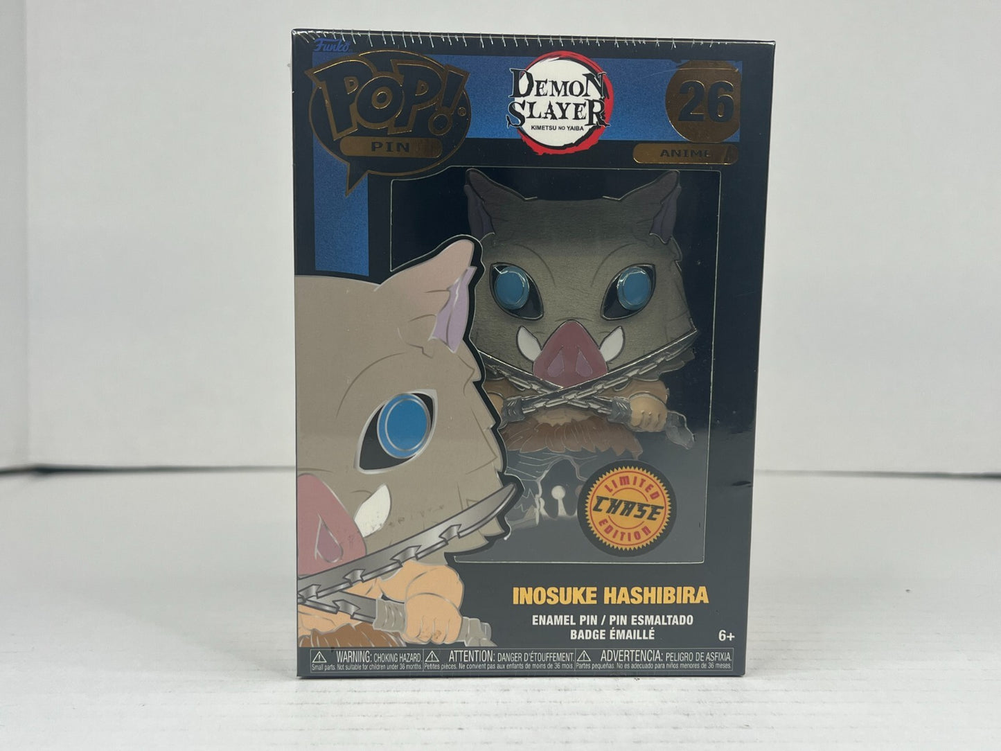 Funko POP Enamel Pin - Animation - Demon Slayer - Inosuke Hashibira - #26 CHASE