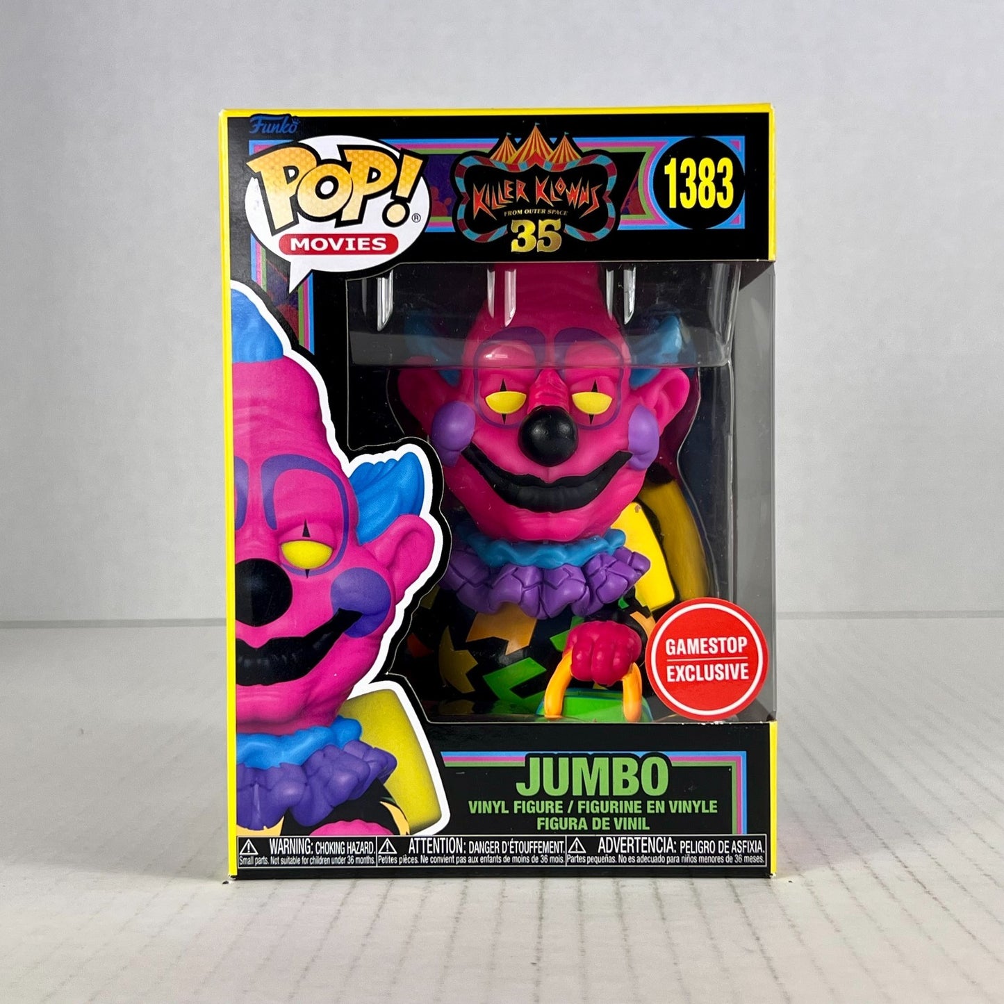 Funko POP Vinyl - Movies - Killer Klowns - Jumbo - #1383 Blacklight Gamestop