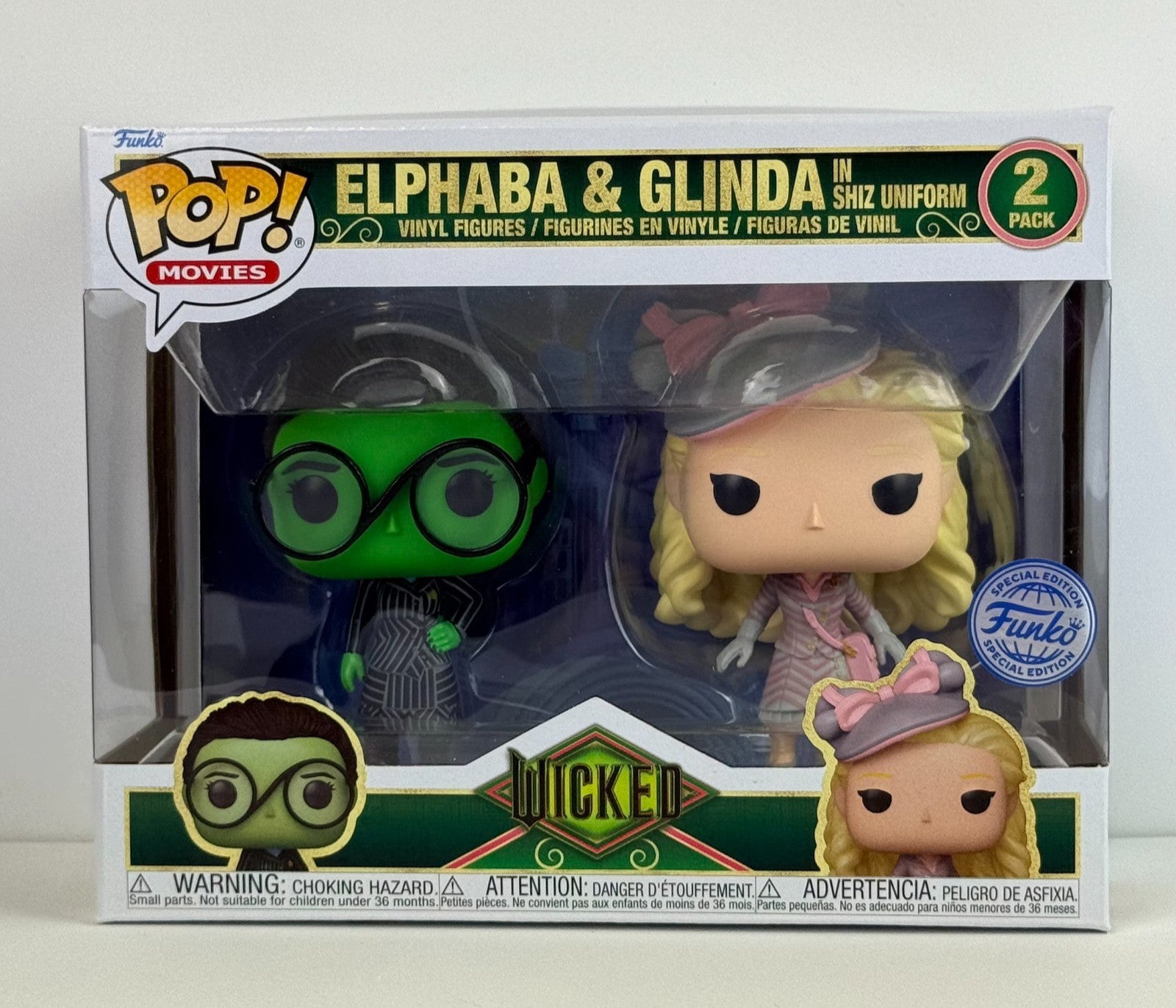 Funko POP Vinyl - Movies - Wicked - Elphaba & Glinda - 2 Pack