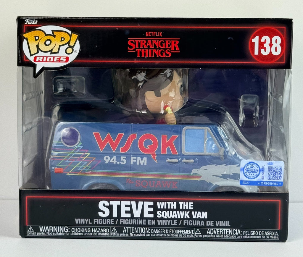Funko POP Vinyl - Rides - Stranger Things - Steve With The Squawk Van - #138