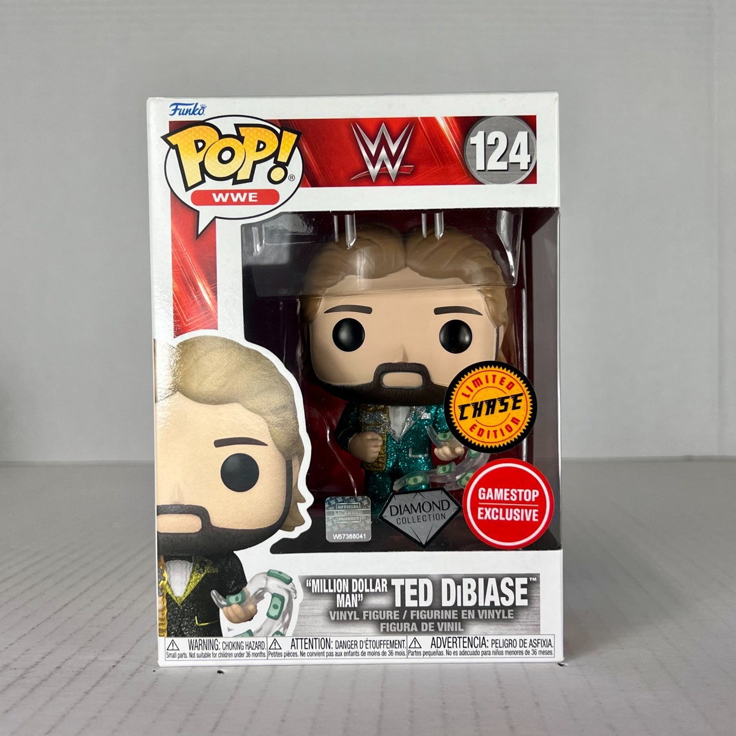 Funko POP Vinyl - WWE - Million Dollar Man Ted DiBiase - #124 Diamond Chase