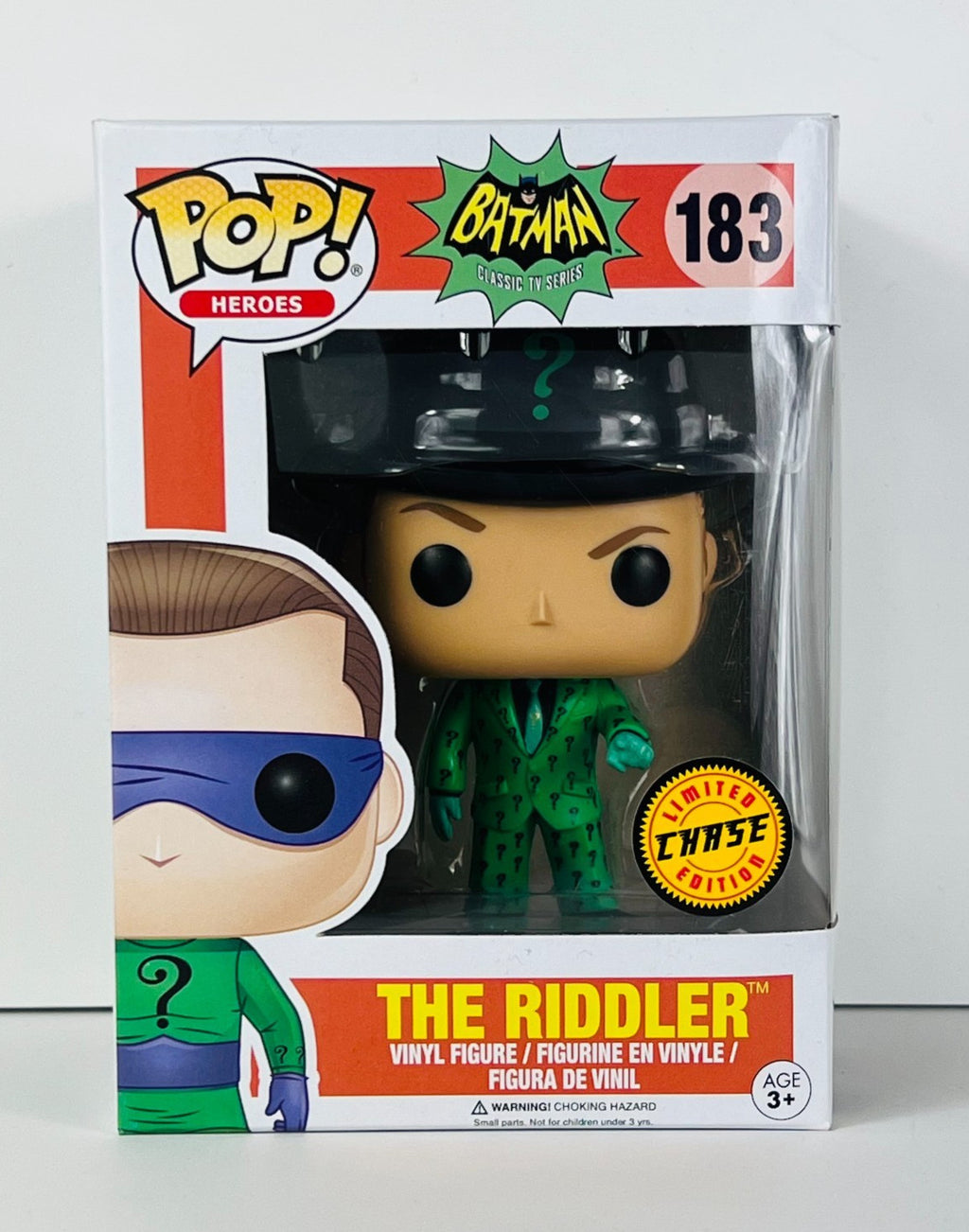 Funko POP Vinyl - Heroes - Batman - Classic Tv Series - The Riddler - #183 Chase
