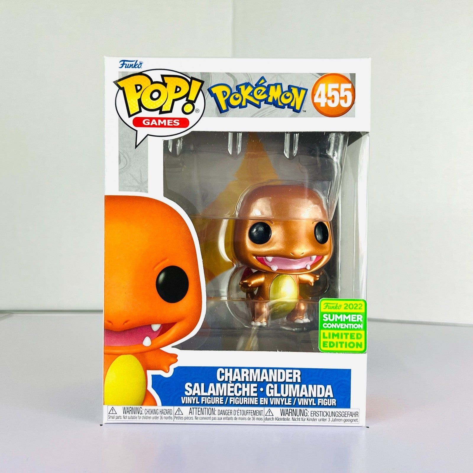 Funko POP Vinyl - Games - Pokemon - Charmander - #455 Metallic SC 2022