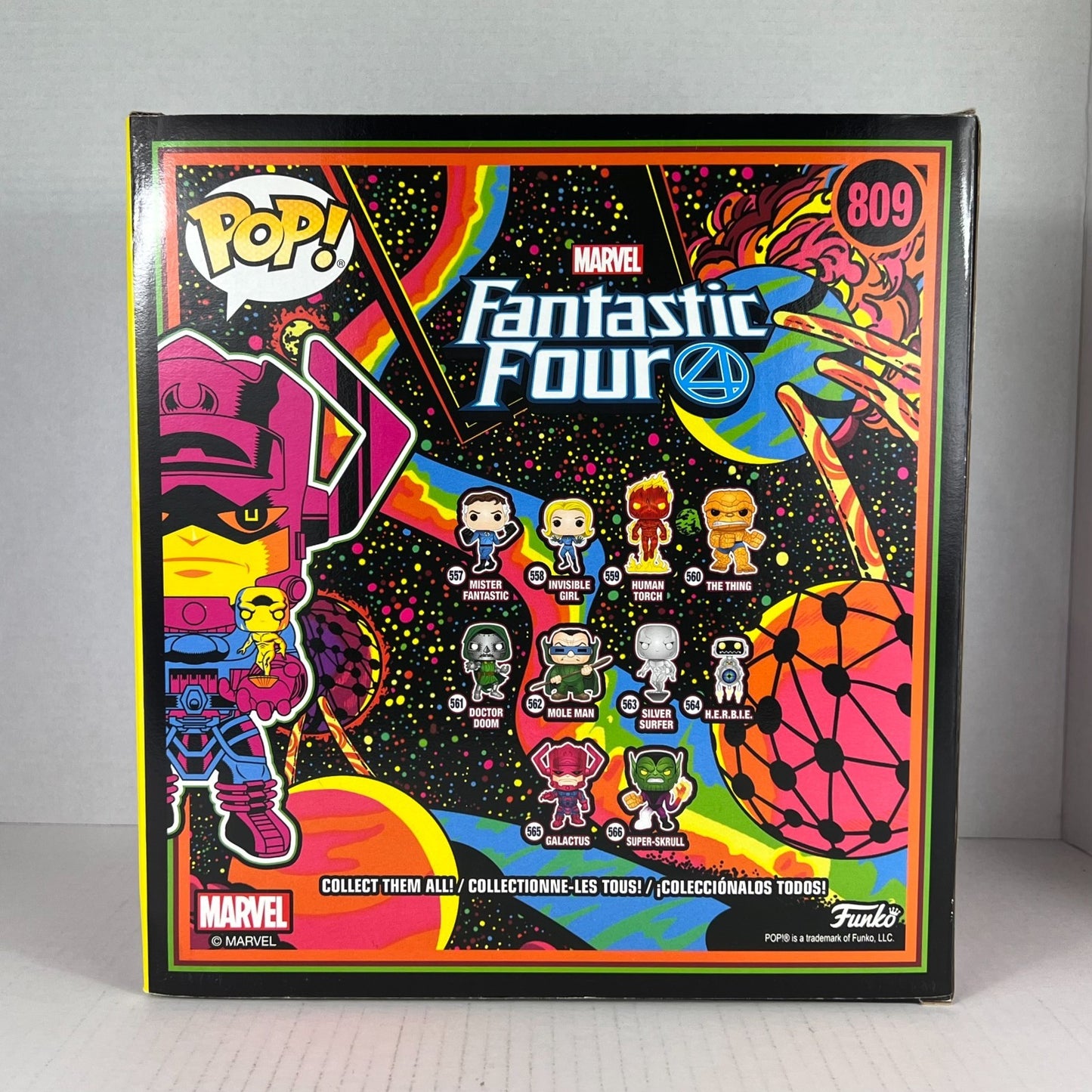 Funko POP Vinyl - Marvel - Fantasic Four 4 - Galactus With Silver Surfer - #809