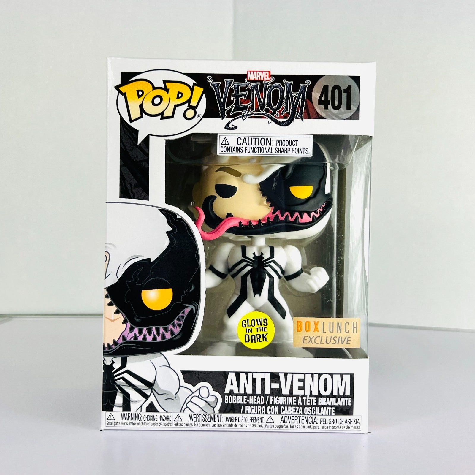 Funko POP Vinyl - Marvel - Venom - Anti-Venom - #401 GITD Box Lunch Exclusive