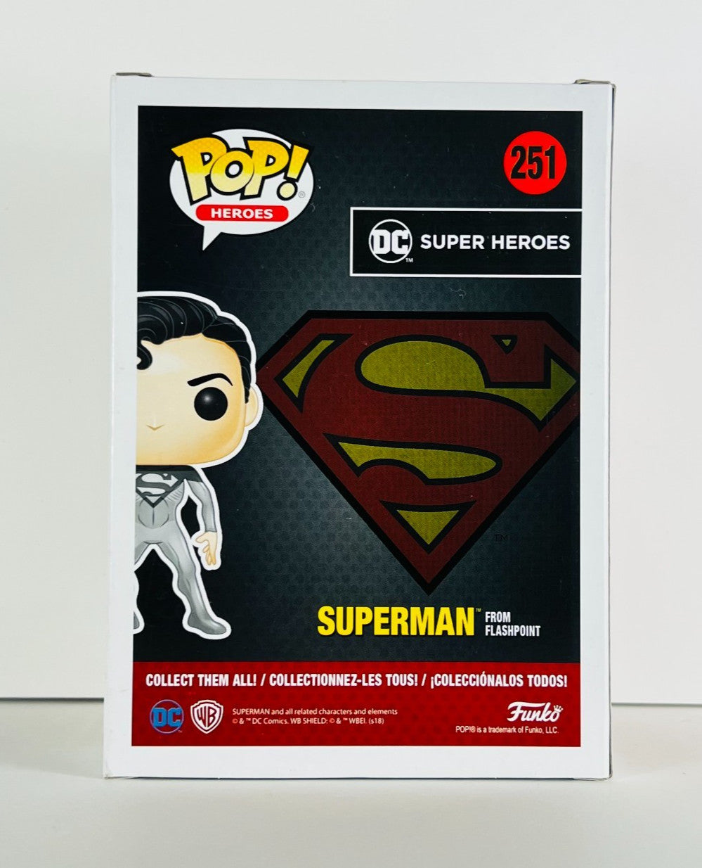 Funko POP Vinyl - Heroes - DC - Superman From Flashpoint - #251 Chase GITD HT