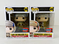 Funko POP Vinyl - Star Wars Luke Skywalker #399 Princess Leia #400 Jedi Training