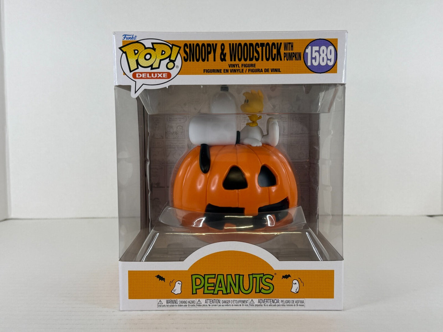 Funko POP Vinyl - Deluxe - Peanuts - Snoopy & Woodstock With Pumpkin - #1589