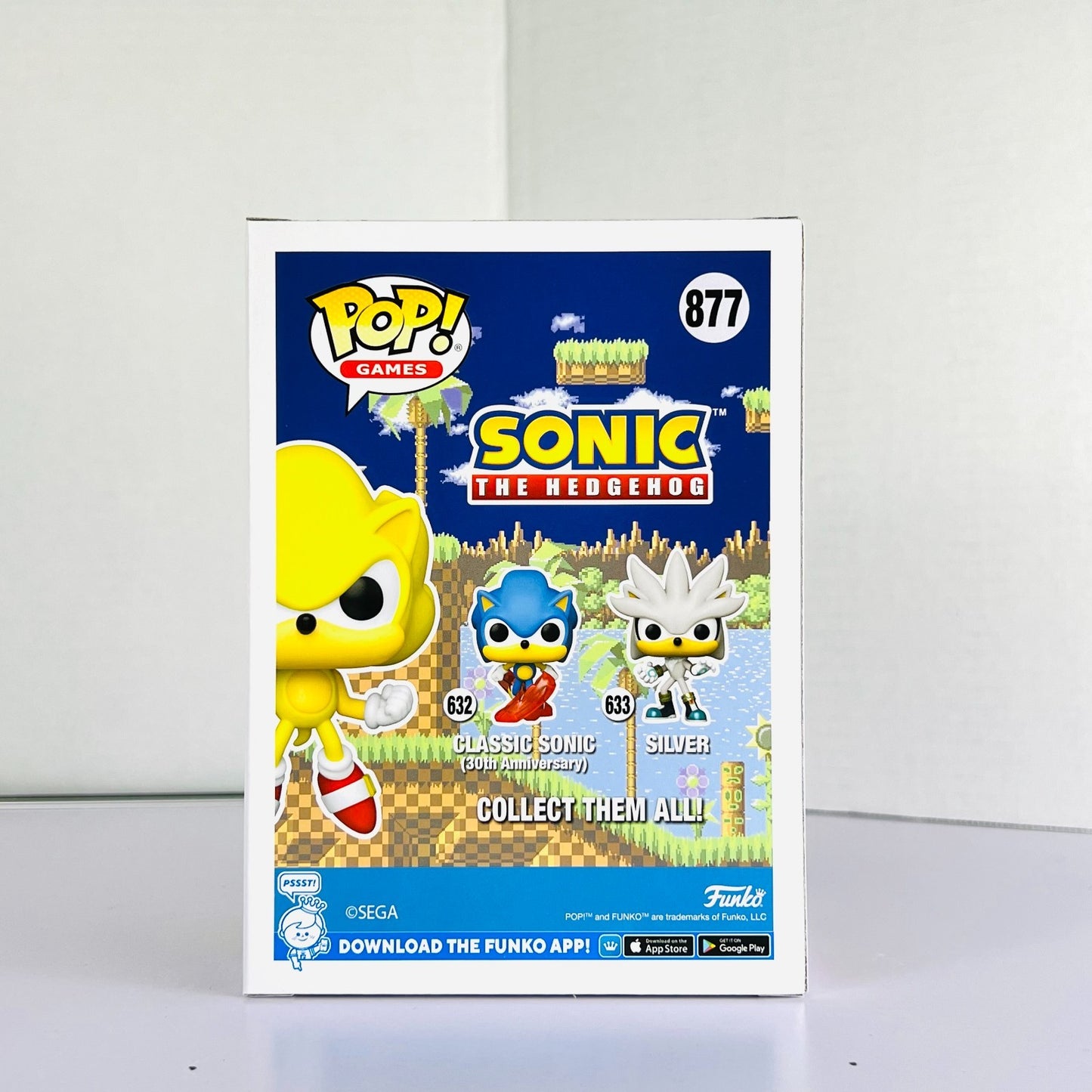 Funko POP Vinyl - Games - Sonic The Hedgehog - Super Sonic - #877 GITD SC 2022