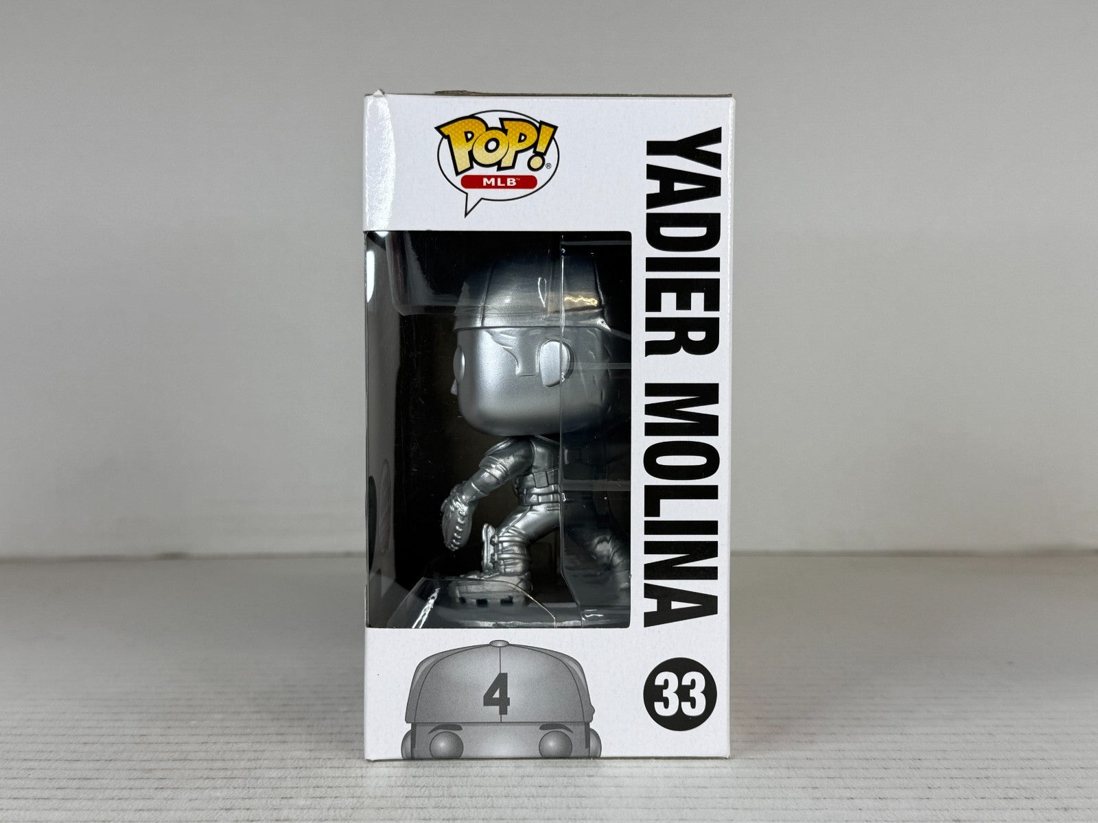 Funko POP Vinyl - MLB -  Cardinals - Yadier Molina #33 - 400 Pcs Silver Chrome 2