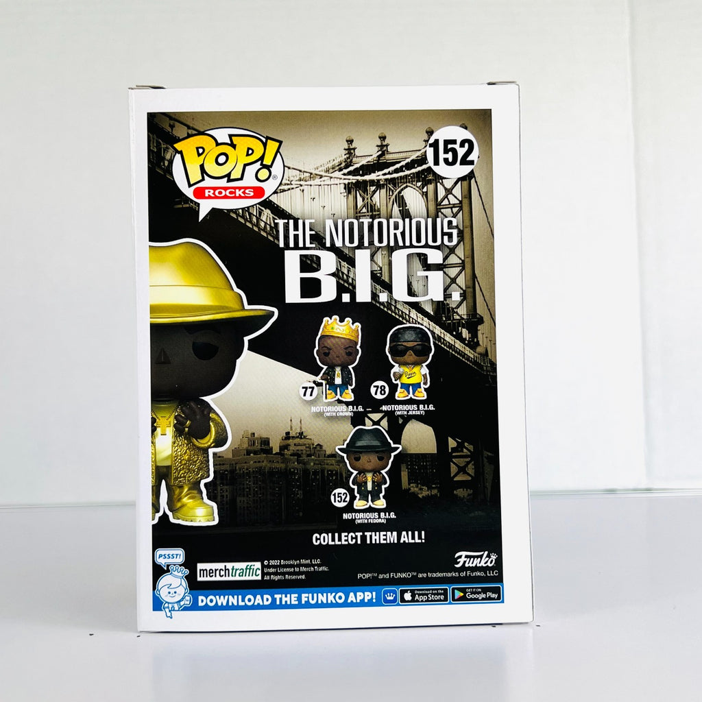 Funko POP Vinyl - Rocks - The Notorious BIG With Fedora - #152 FC 2022 Gold