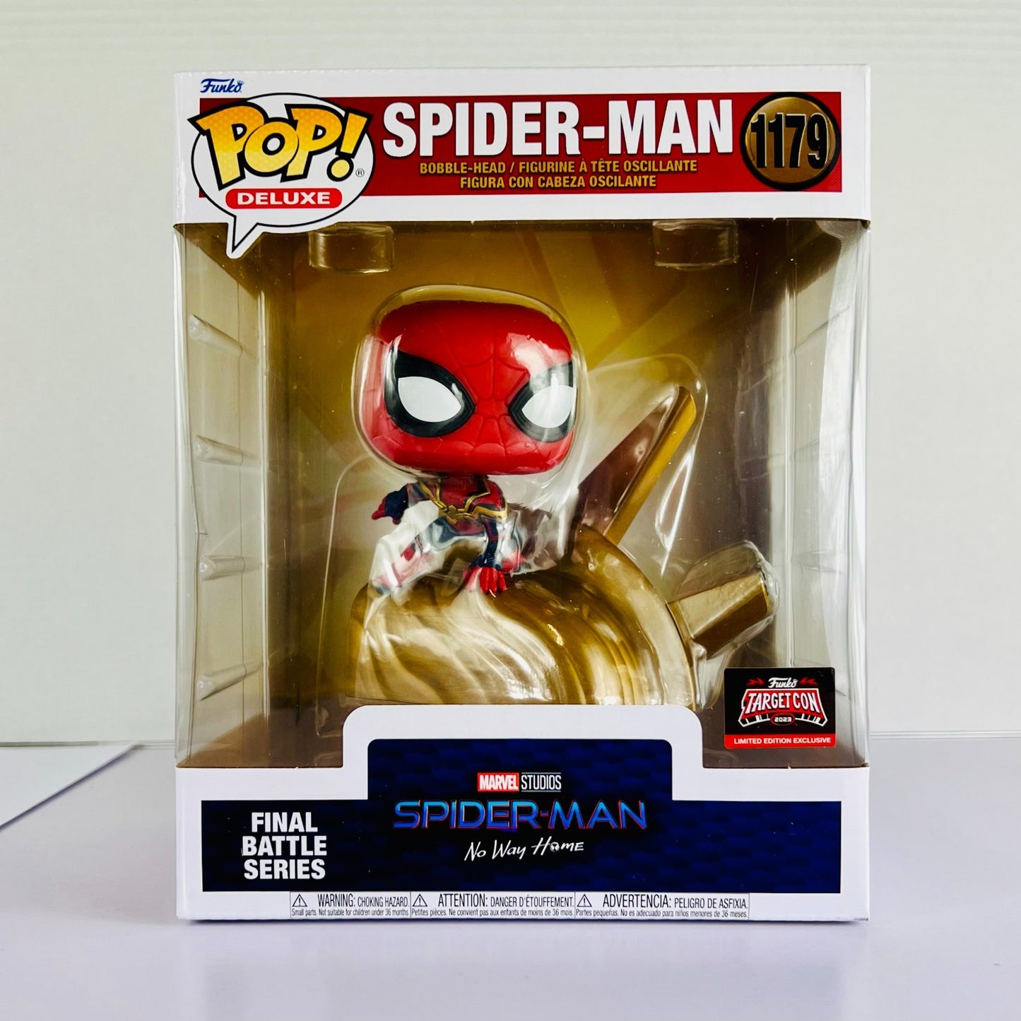 Funko POP! Vinyl - Deluxe - Marvel - No Way Home - Spider-Man - #1179 Target Con