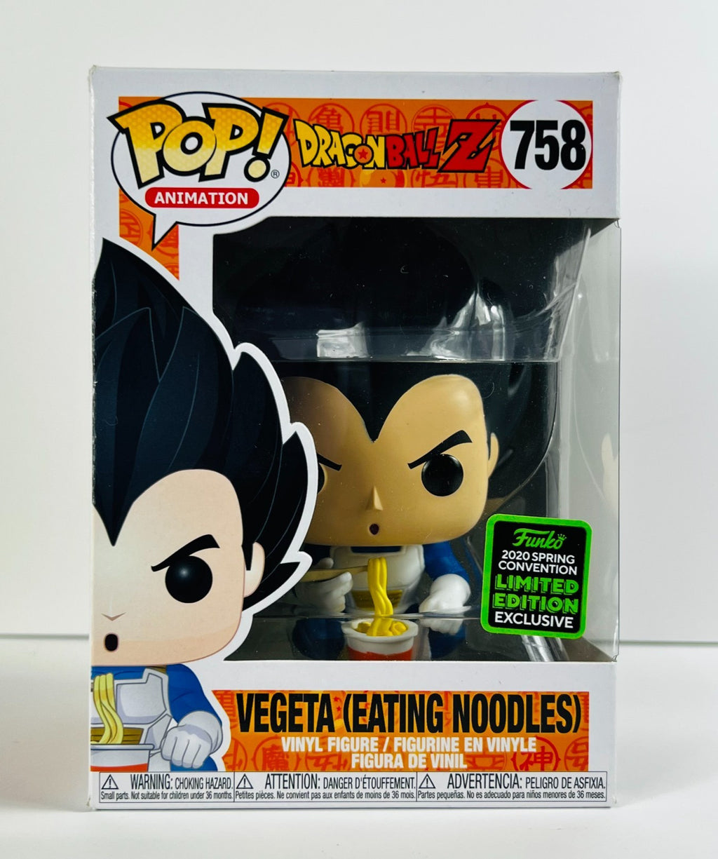 Funko POP Vinyl - Animation - Dragonball Z - Vegeta Eating Noodles #758 SC 2020