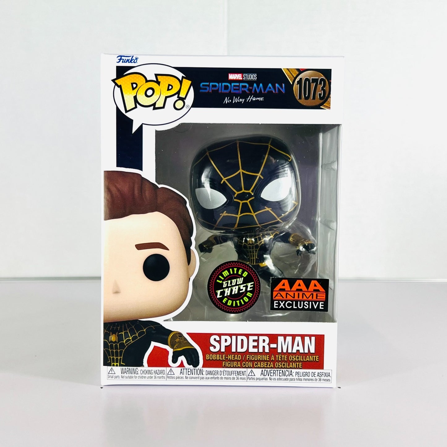 Funko POP Vinyl - Marvel - No Way Home - Spider-Man - #1073 GITD Chase AAA Excl