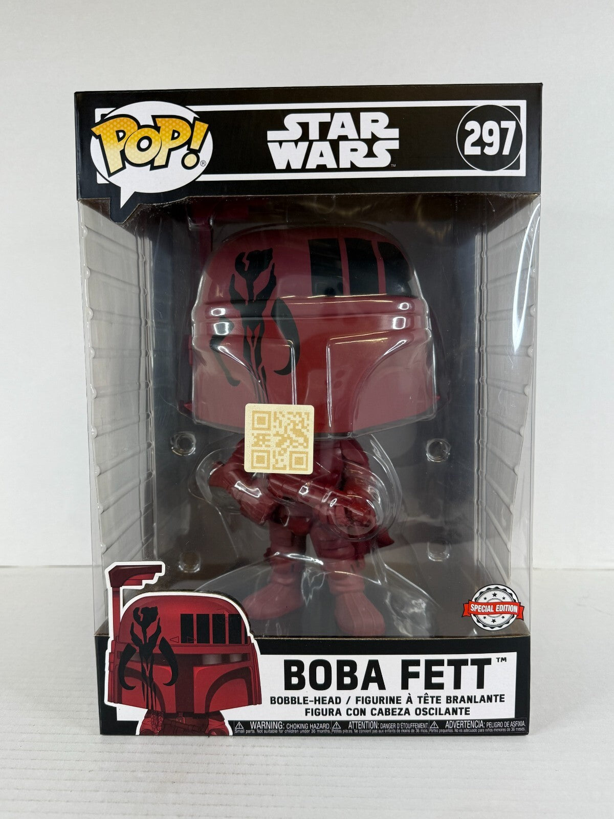 Funko POP Vinyl - Star Wars - Boba Fett - #297 Burgundy - 10" Inch